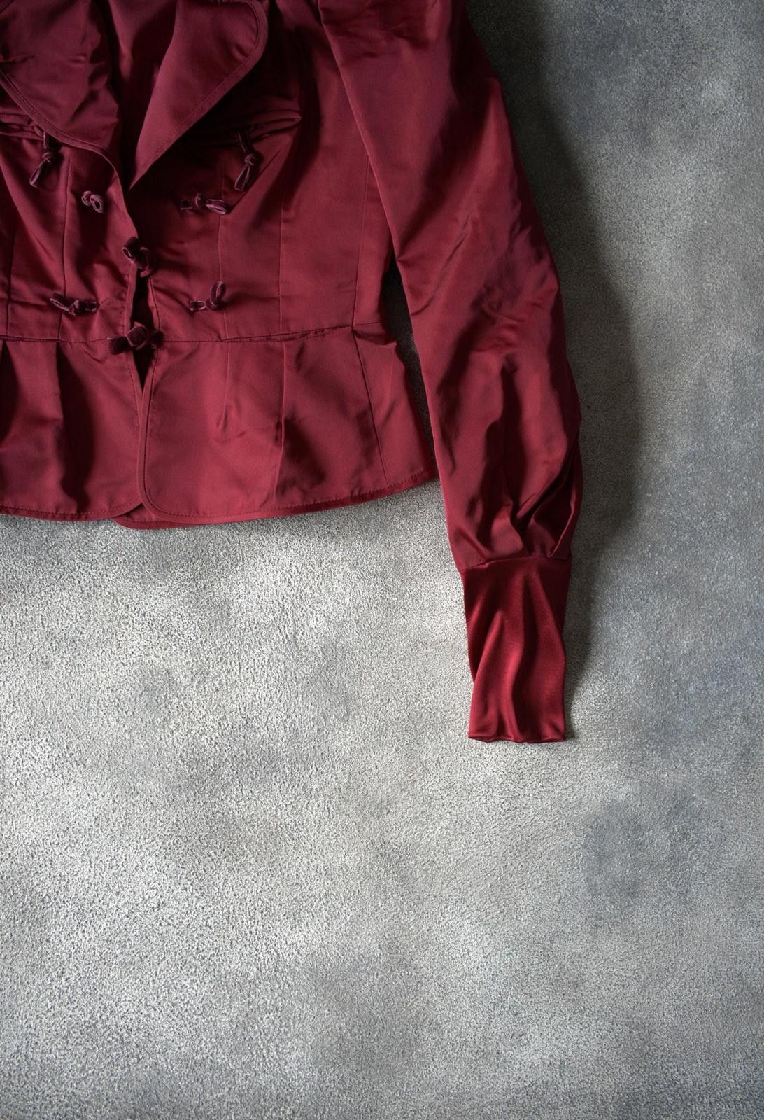 Yves Saint Laurent F/W 2004 Yves Saint Laurent by Tom Ford RUNWAY Pagoda Silk Size L / US 10 / IT 46 - 6 Thumbnail