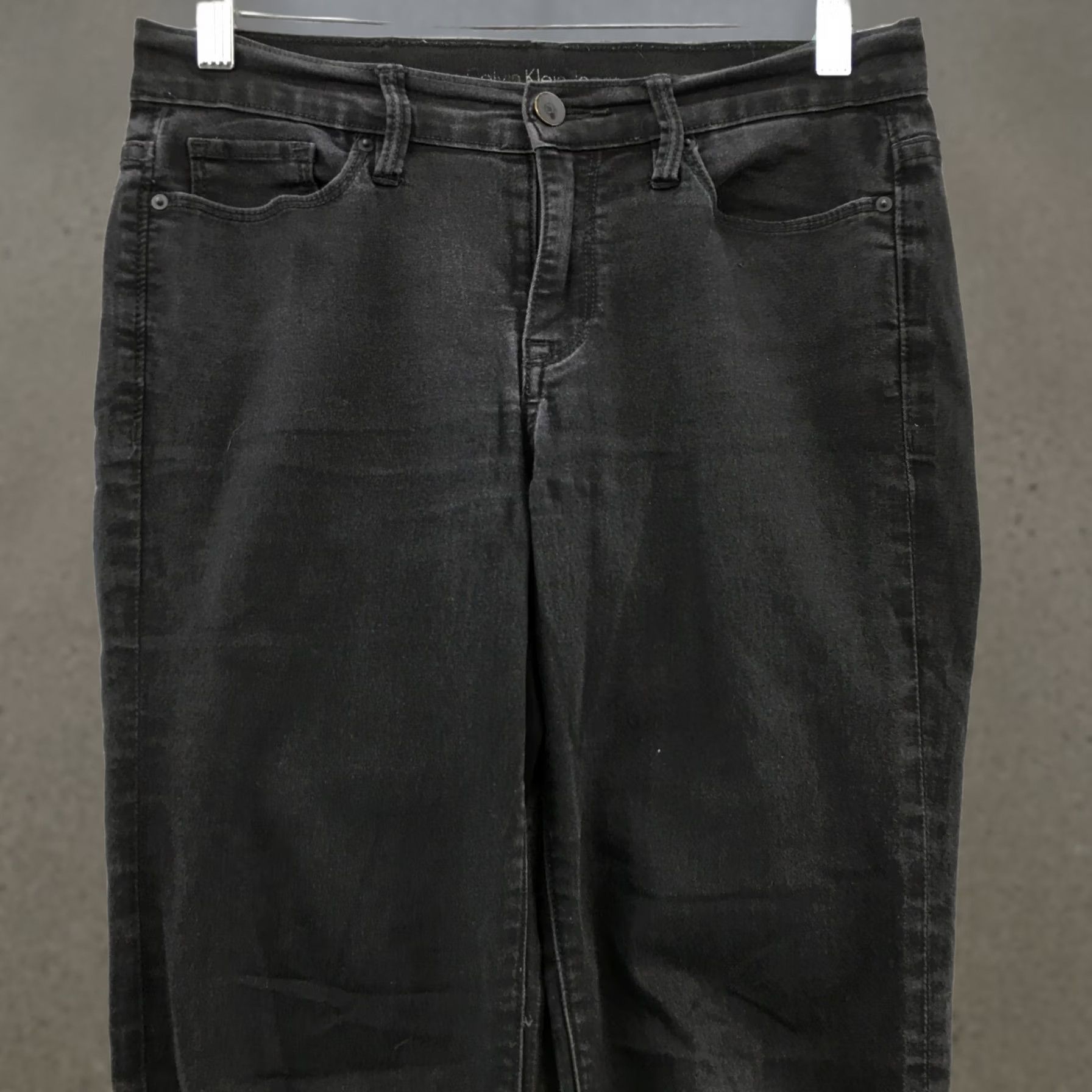 Calvin Klein Calvin Klein Ultimate Skinny Jeans Womens 6x30 Black Cotton Blend Denim Stretch Pockets Slim Modern Classic Size 28" / US 6 / IT 42 - 1 Thumbnail