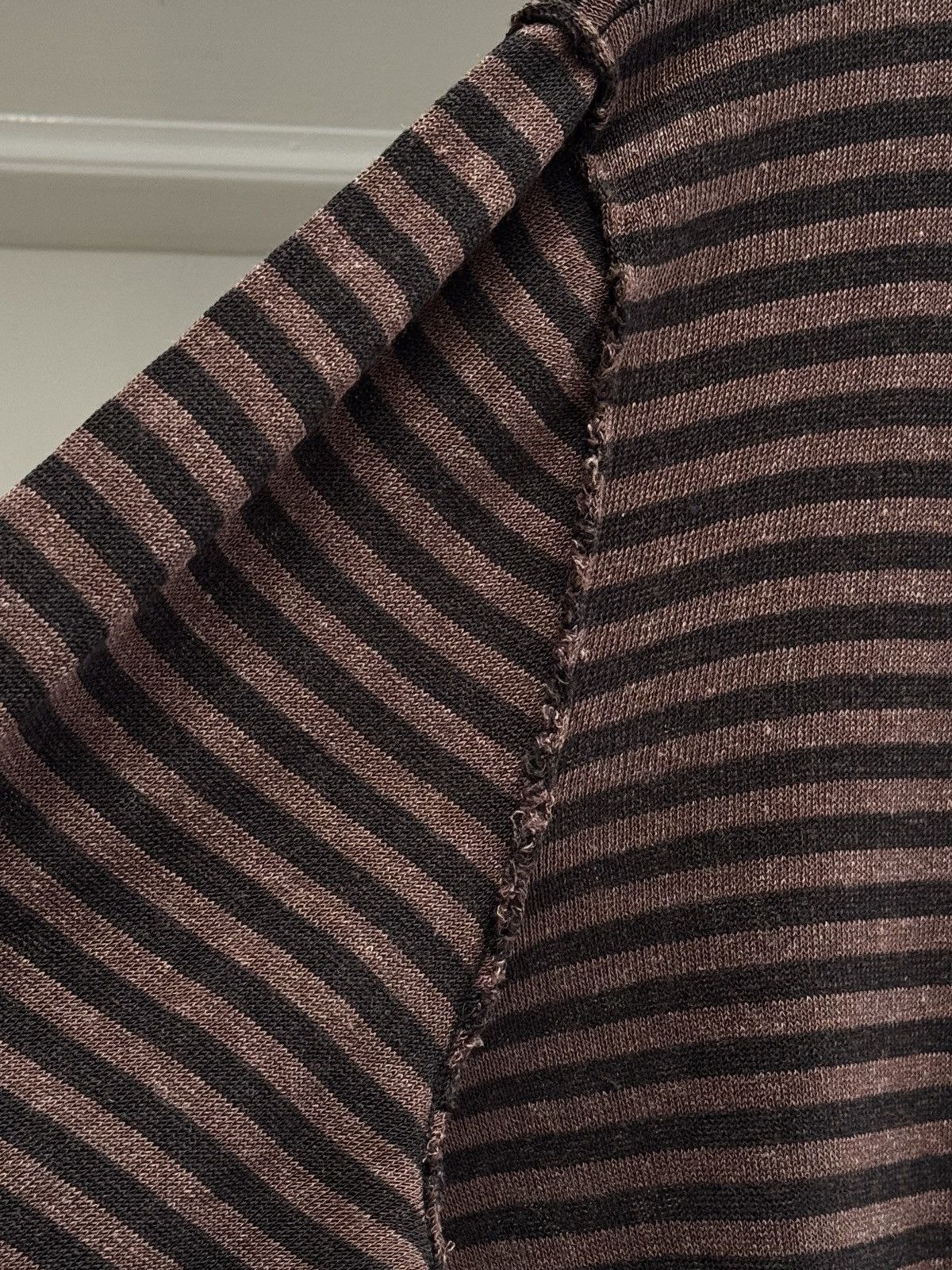 The Row The Row Lillard Striped Brown Black Lightweight Knit XL Size US XL / EU 56 / 4 - 8 Thumbnail