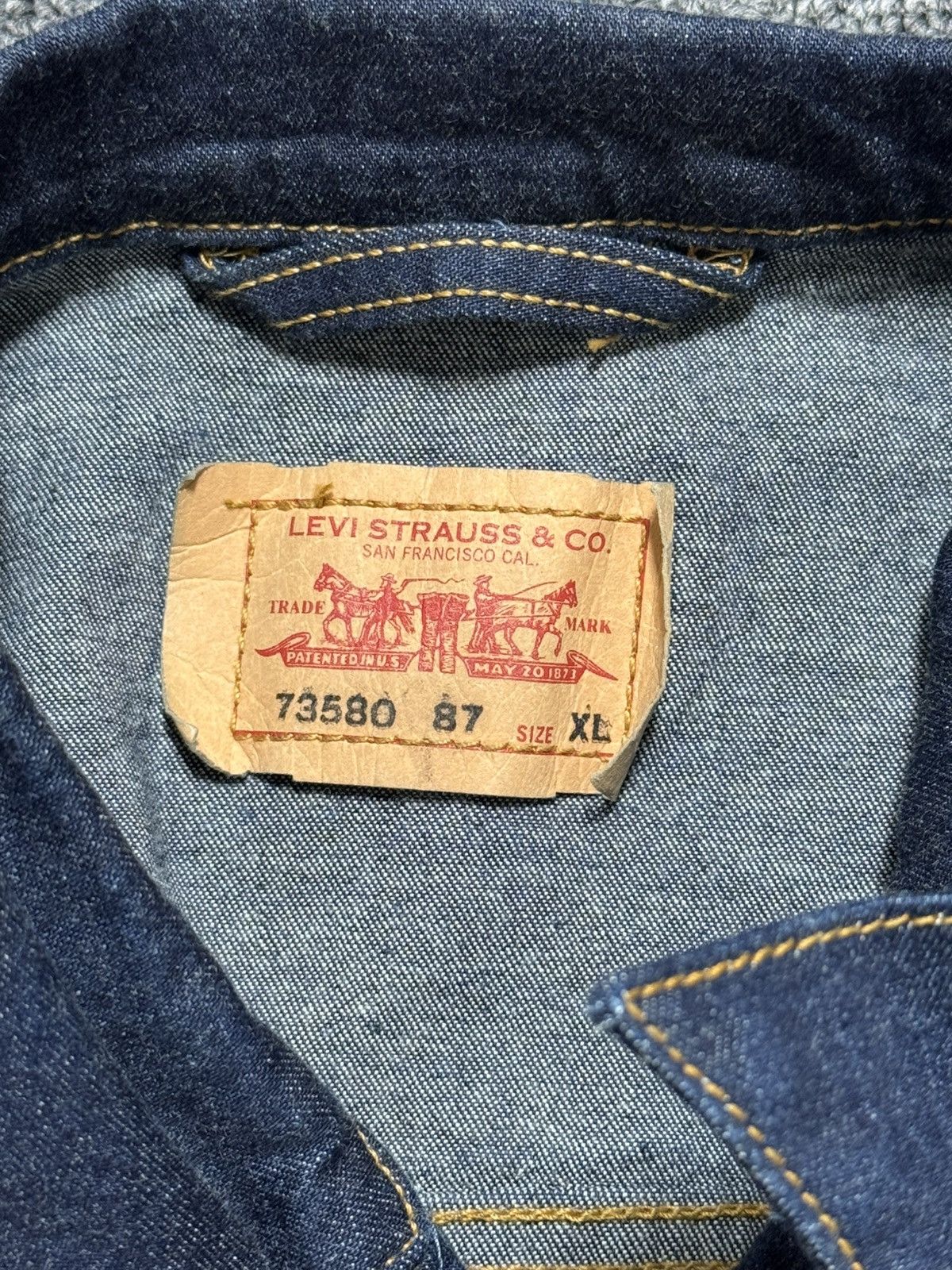 Levi's × Levi's Vintage Clothing Levi's 73580 Women's Denim Jacket Size M Slim Fit Classic Size XL / US 12-14 / IT 48-50 - 4 Thumbnail