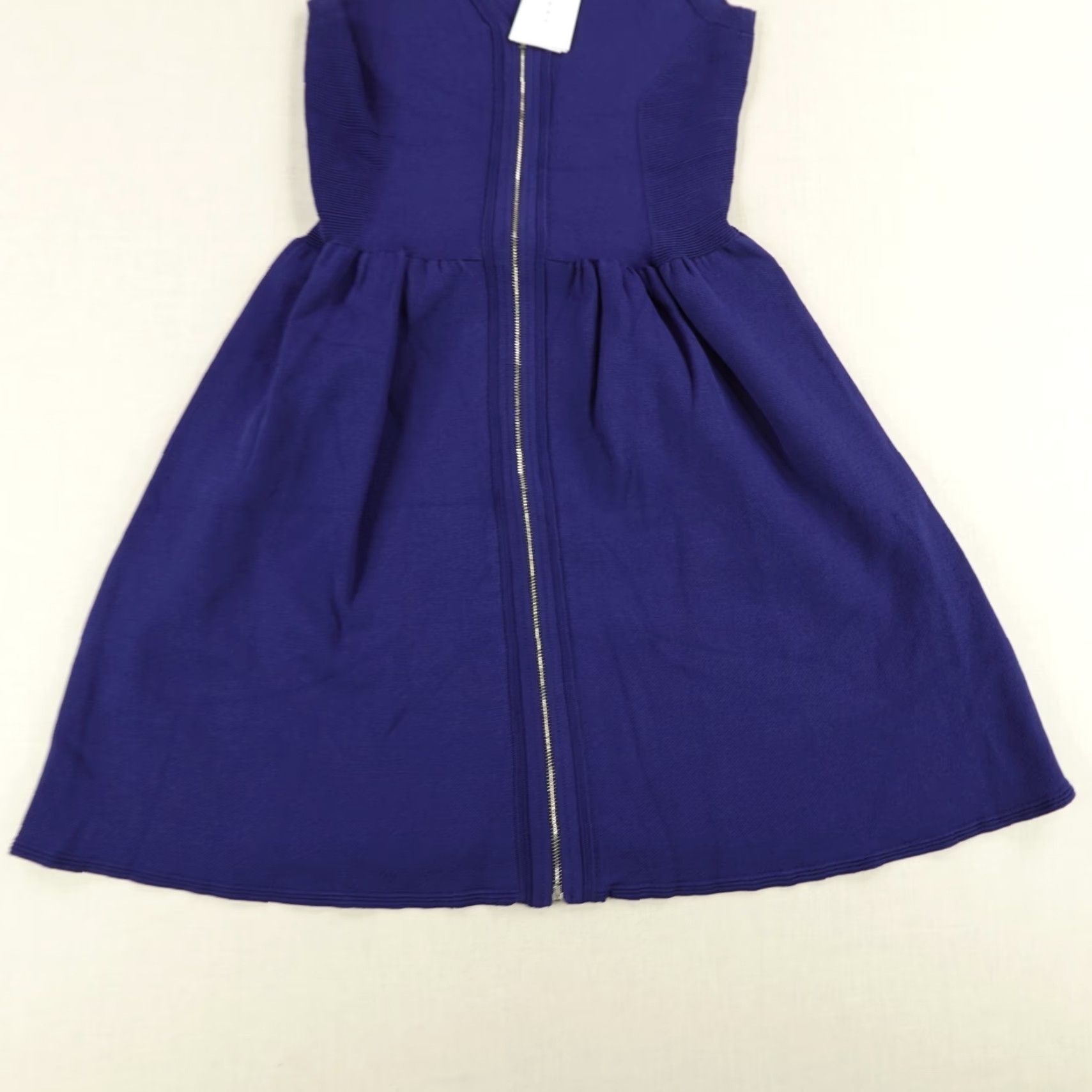 Sandro Sandro Dress Womens 2 US 6 Blue Ravage Full Zip Front Sleeveless Tank Top NEW Size XS / US 0-2 / IT 36-38 - 3 Thumbnail
