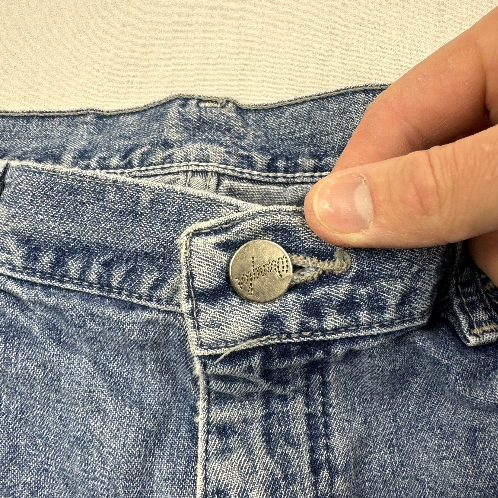 Wrangler VINTAGE Wrangler Bootcut Jeans Womens 11 Blue Grunge Y2K 90s American Cowgirl Size 32" / US 10 / IT 46 - 3 Thumbnail