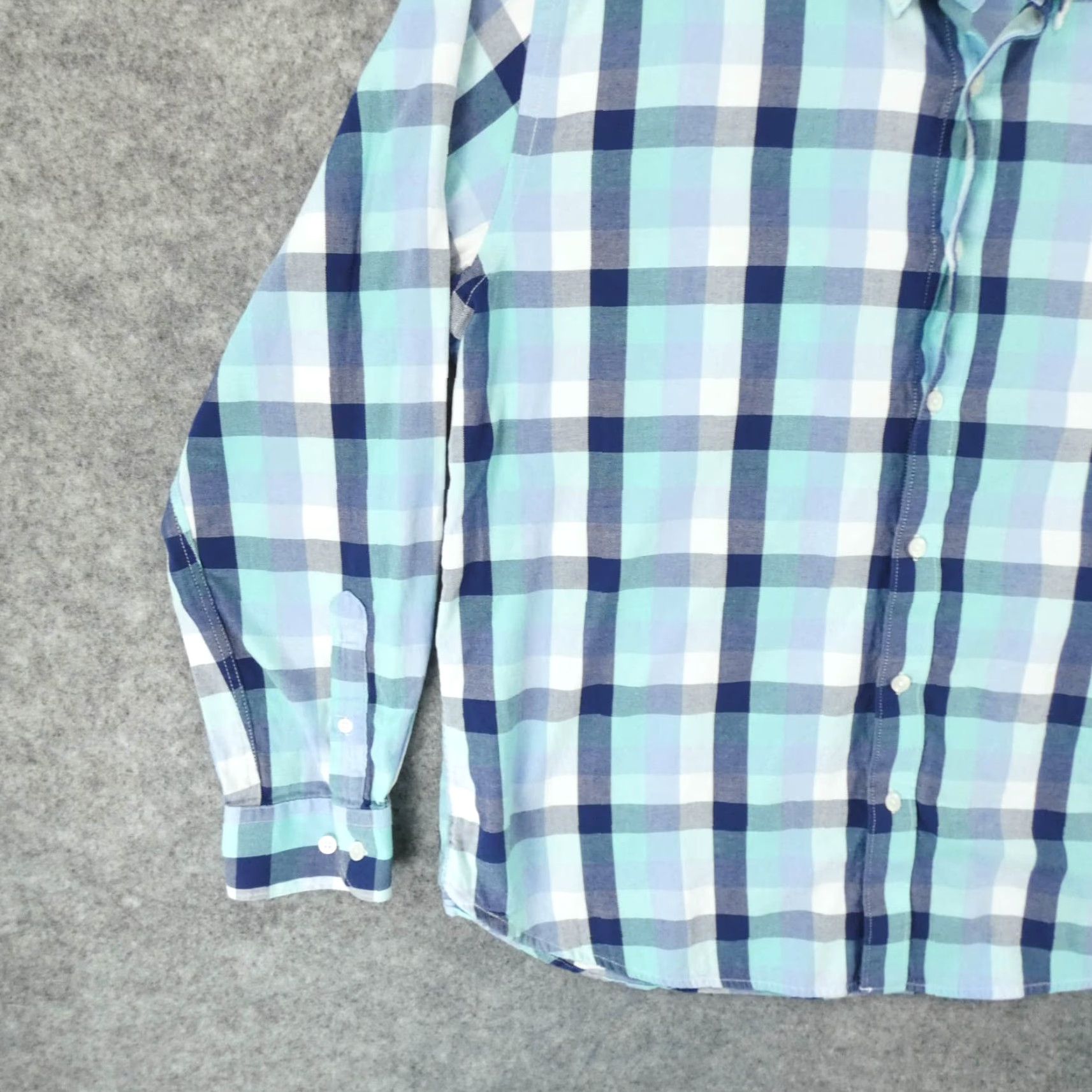 Vintage Charleston Threads Shirt Mens Extra Large Long Sleeve Button Up Blue Plaid Size US XL / EU 56 / 4 - 4 Thumbnail