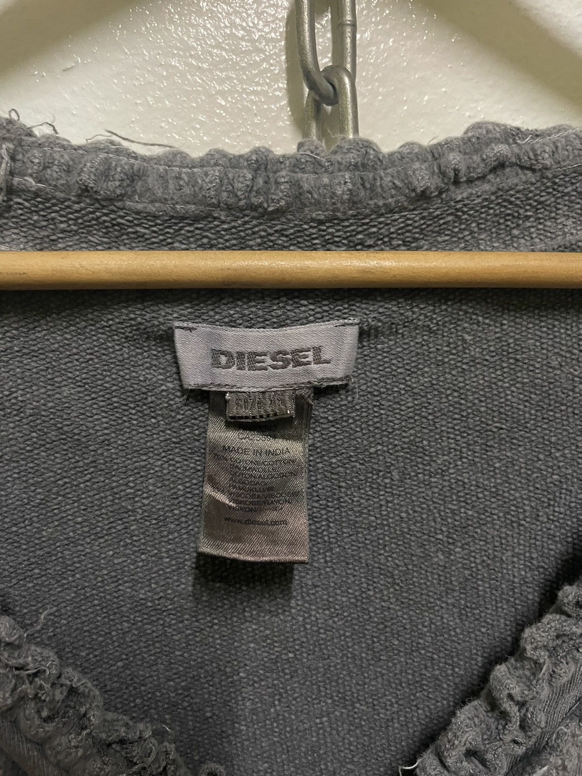 Diesel Diesel Long Sleeve Distressed Faded Size XS / US 0-2 / IT 36-38 - 7 Thumbnail