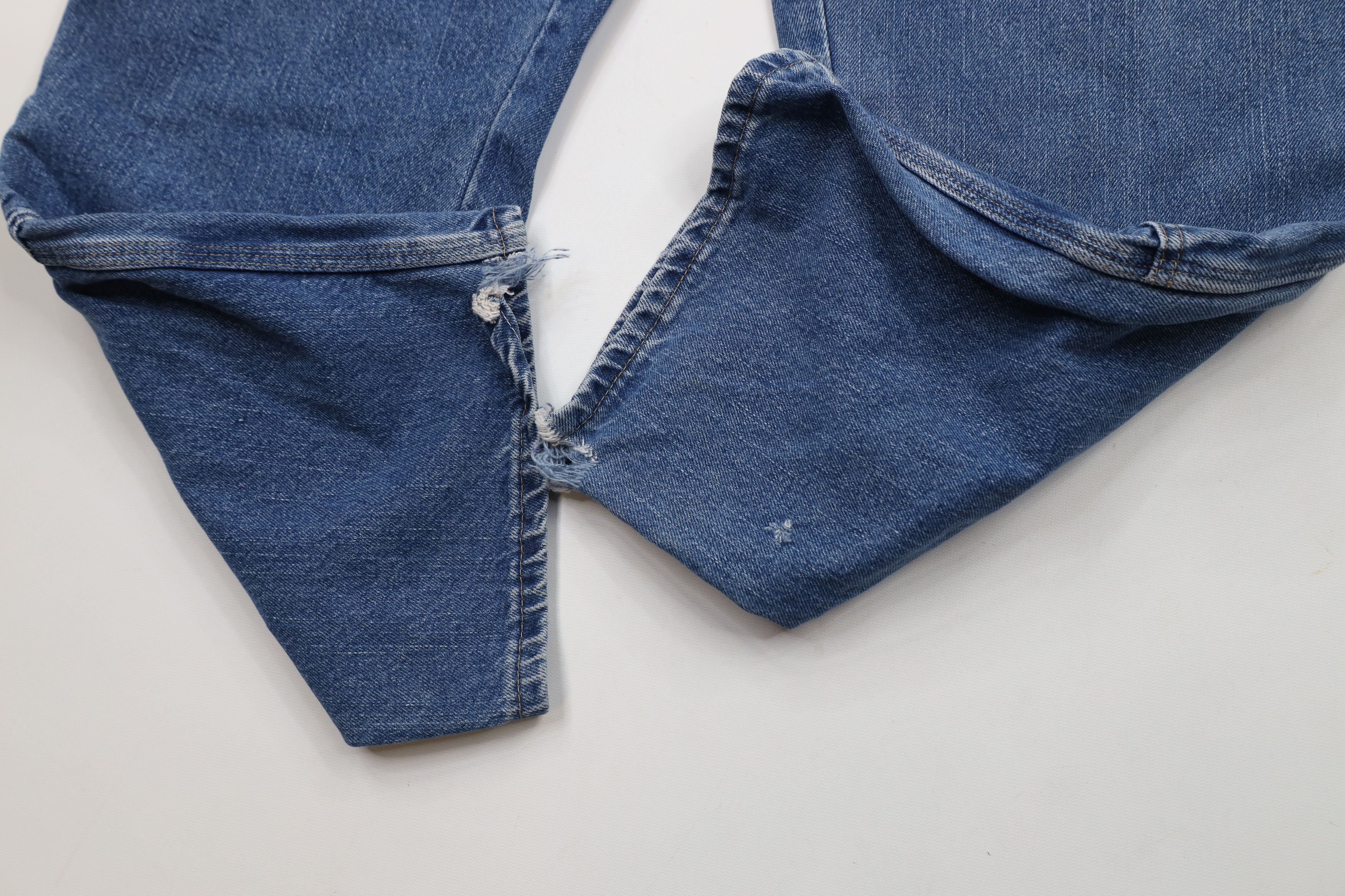 Dickies × Vintage Vintage Y2K Dickies Spell Out Wide Leg Dungaree Jeans Blue Size US 38 / EU 54 - 6 Thumbnail
