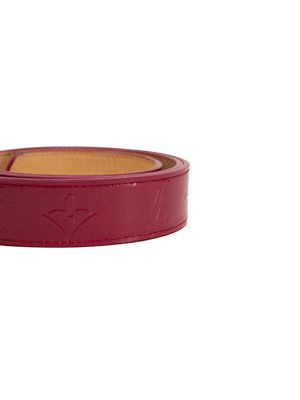 Louis Vuitton Louis Vuitton Womens Monogram Belt Pomdamul Red 10 Red Size ONE SIZE - 5 Thumbnail