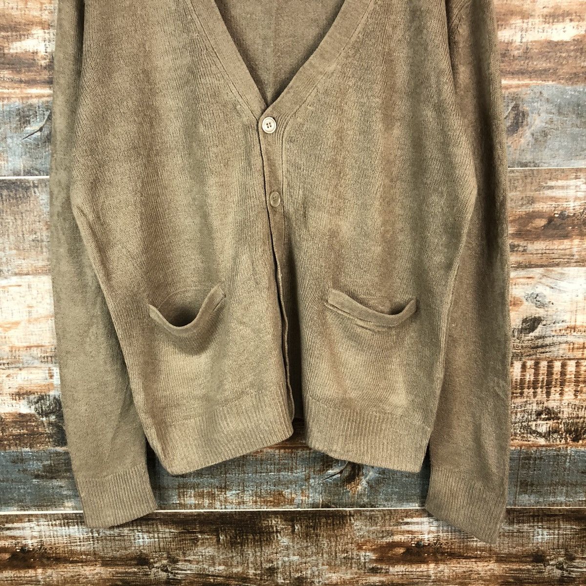 GU GU japan Brown Cardigan Knitwear #A1743 Size US M / EU 48-50 / 2 - 6 Thumbnail