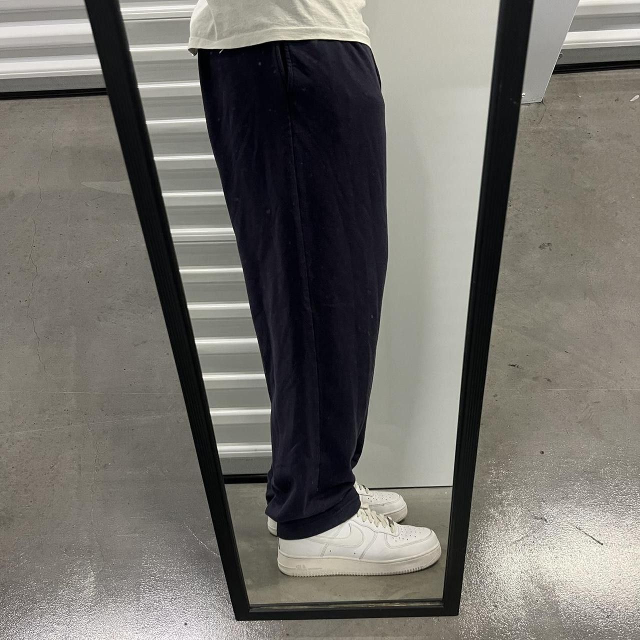 Vintage Vintage Y2K/2000s navy Blue Sweatpants with adjustable waistband and pockets! Size US 38 / EU 54 - 1 Thumbnail