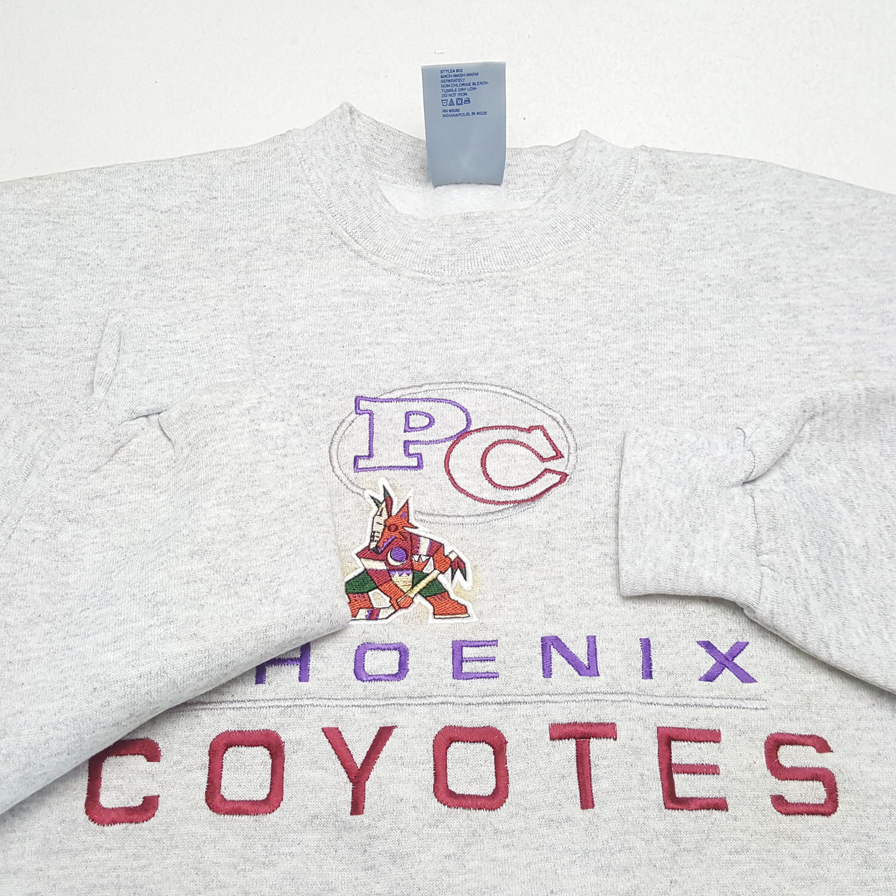 Logo 7 × NHL × Vintage PHOENIX COYOTES NHL Ice Hockey Team Sweatshirt Size US L / EU 52-54 / 3 - 8 Thumbnail