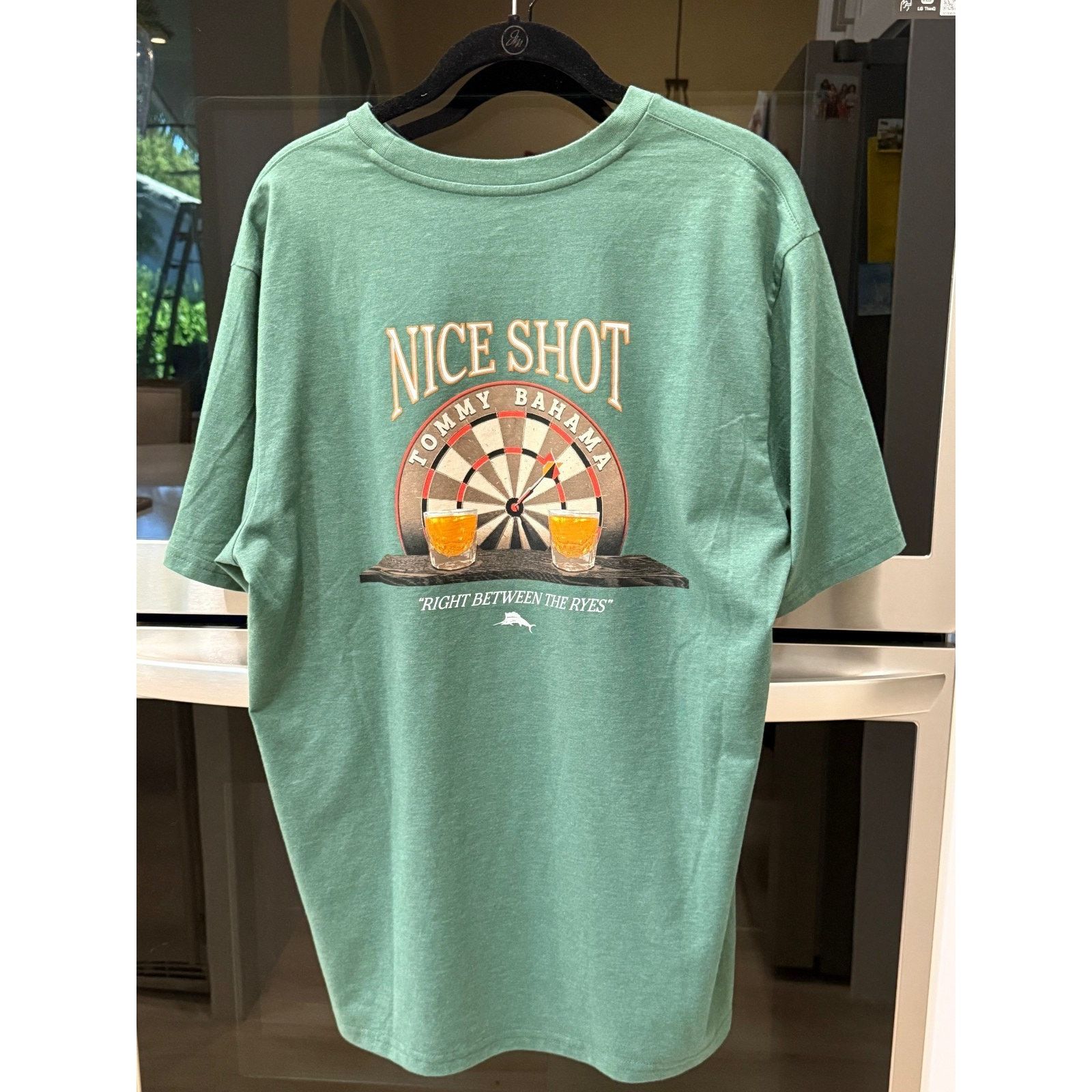 Tommy Bahama NEW TOMMY BAHAMA T-Shirt Between The Ryes Mens Medium Green Size US M / EU 48-50 / 2 - 3 Thumbnail