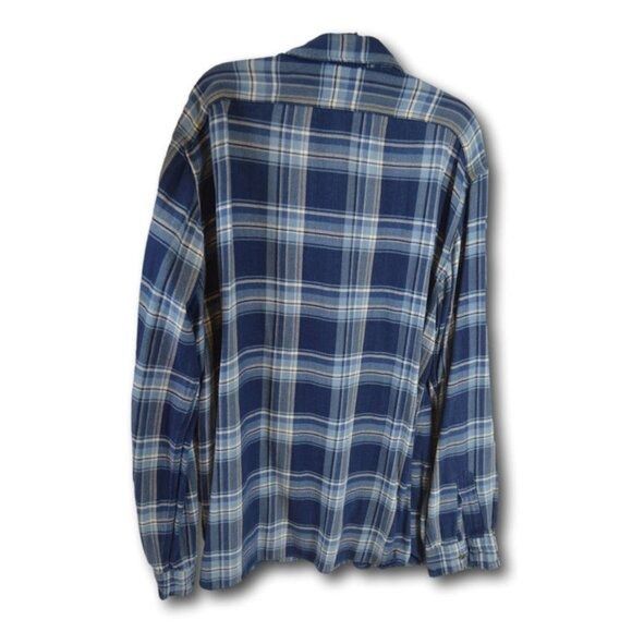 Polo Ralph Lauren Polo Ralph Lauren Polo Men's Blue and White Plaid Shirt Size Size US XL / EU 56 / 4 - 2 Thumbnail