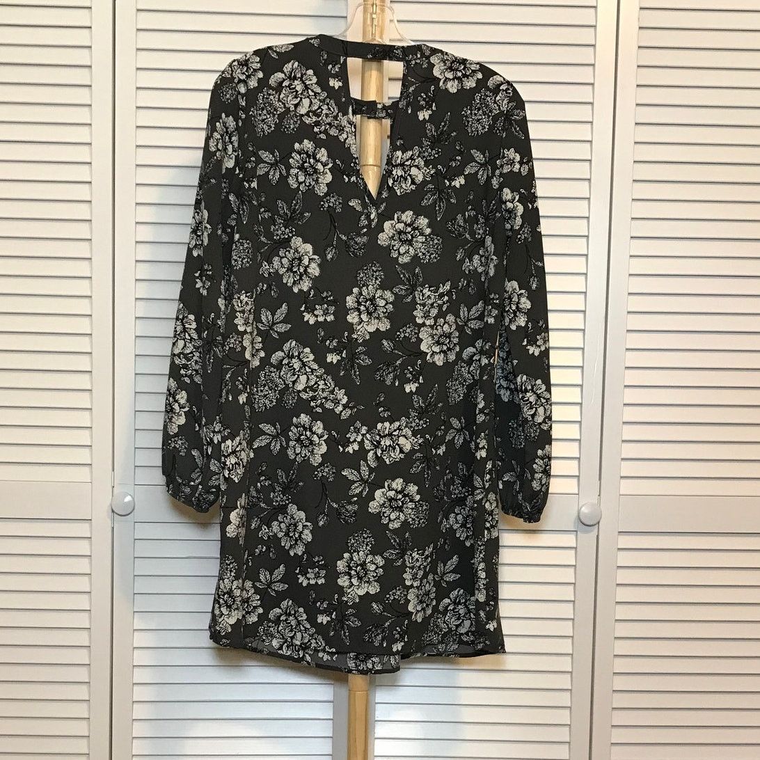Other Peach Love Floral Long Sleeve Pleated Shift Midi Dress S Size S / US 4 / IT 40 - 1 Thumbnail