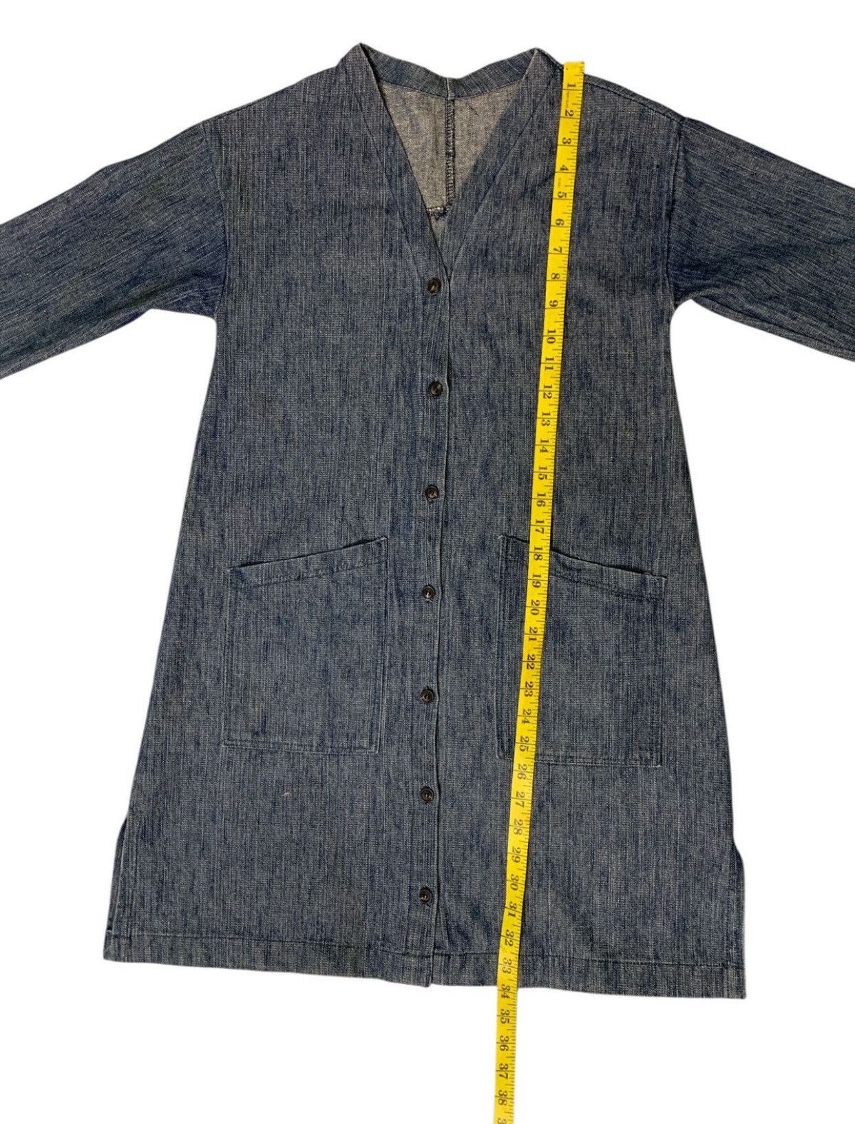 Japanese Brand Rare Design Vintage Soft Denim Button Up Cardigans Size M / US 6-8 / IT 42-44 - 7 Thumbnail