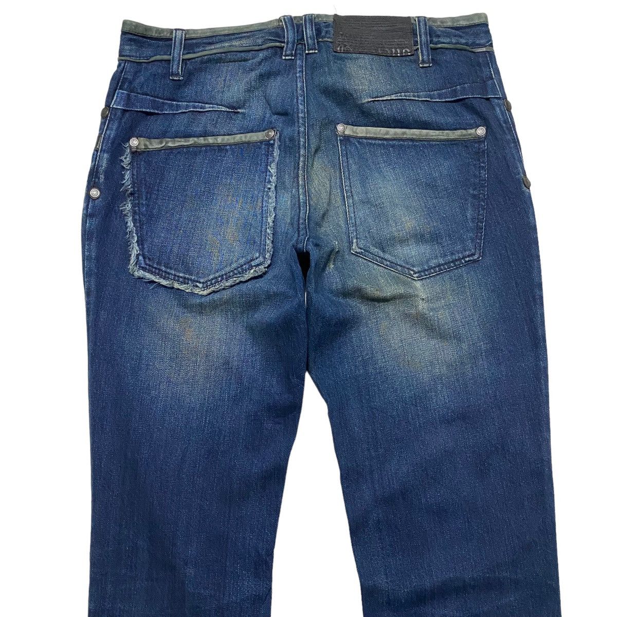 John Galliano John Galliano Leather Trimmed Denim Jeans Size US 31 - 9 Thumbnail