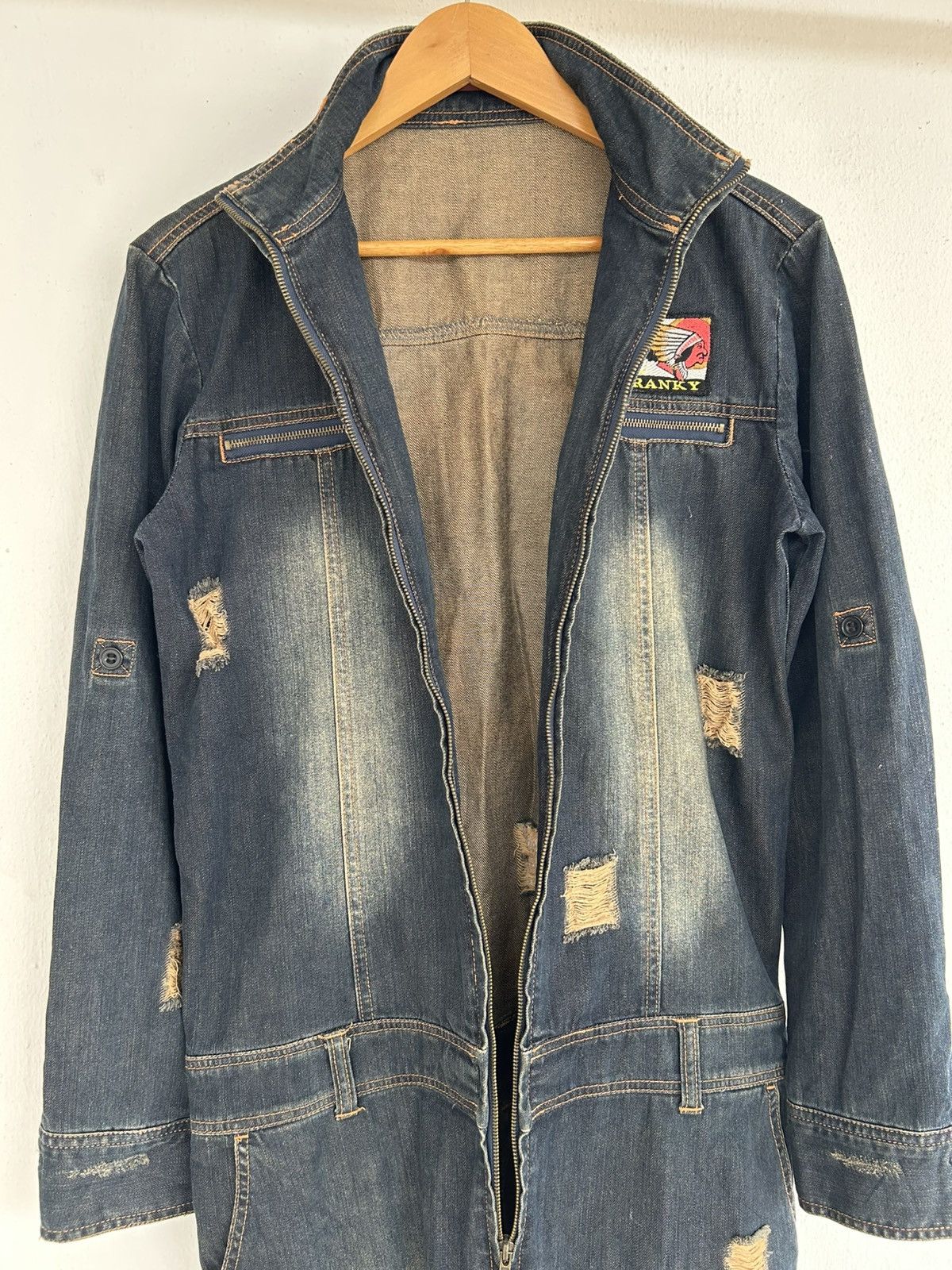 Japanese Brand Soul Franky Vintage Denim Ride Coverall Size US 32 / EU 48 - 5 Thumbnail