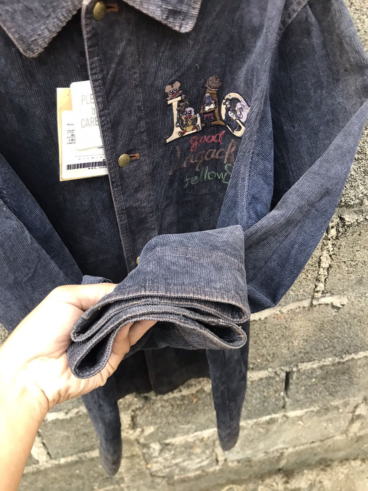 Vintage ⚡️Vintage Lagache Corduroy Indigo Chore Jacket Size US L / EU 52-54 / 3 - 8 Thumbnail