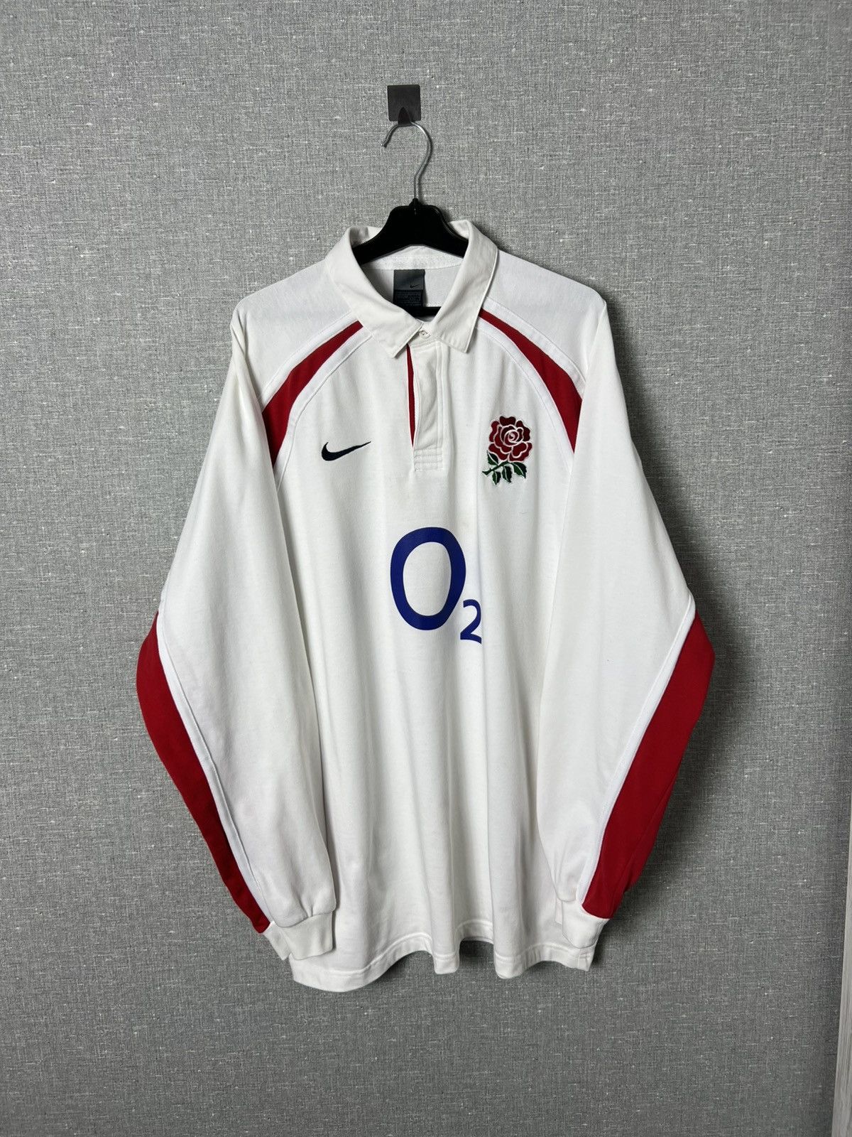 Nike Vintage Nike England Rugby World Cup 2003 Long Sleeve Jersey Size US XXL / EU 58 / 5 - 1 Thumbnail