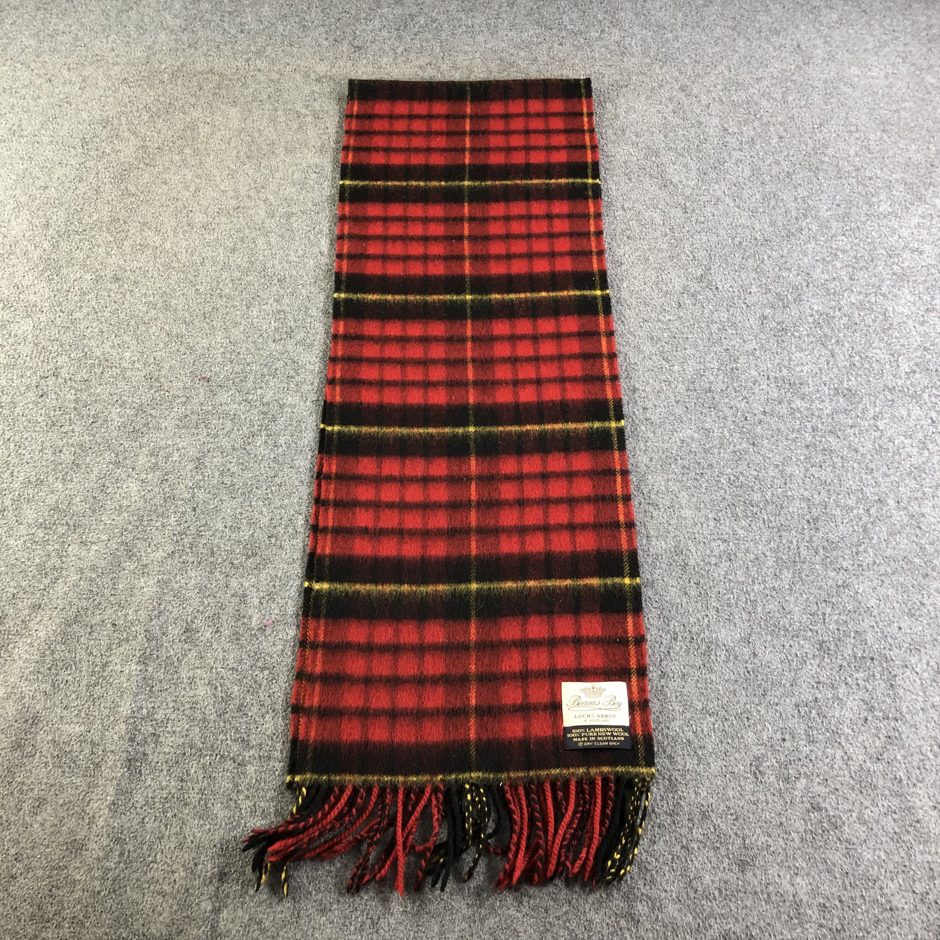 Beams Plus Beams Boy Tartan Wool Scarf Muffler Neckwear V2152 Size ONE SIZE - 2 Thumbnail