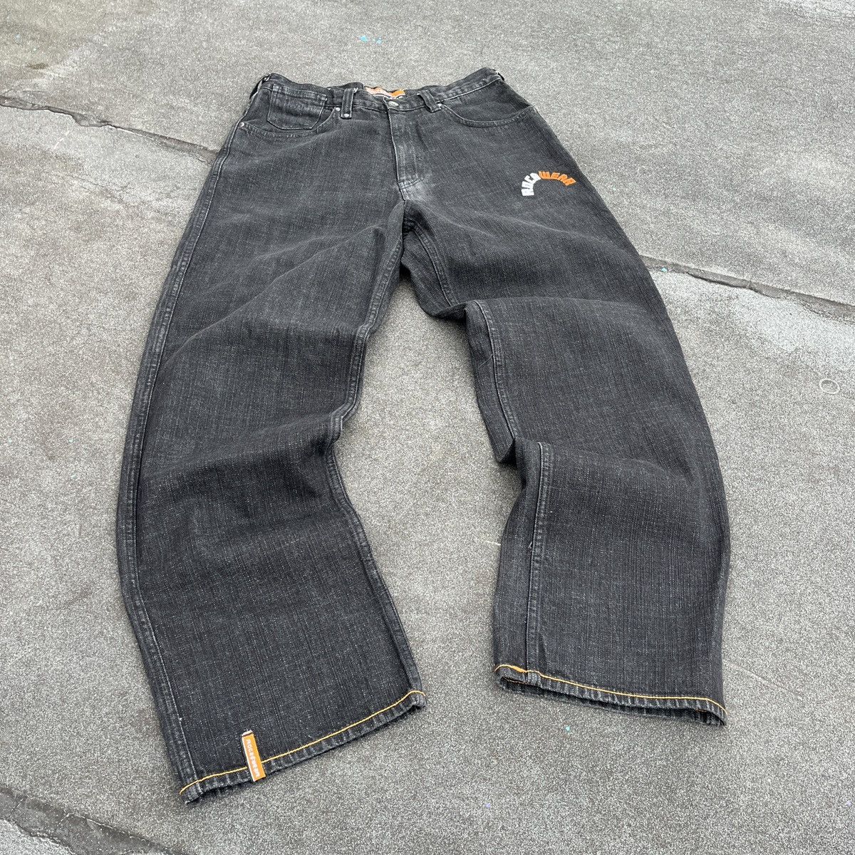 image of Multi Pocket Rocawear Jeans (Unisex) in Black, Men's (Size 34)