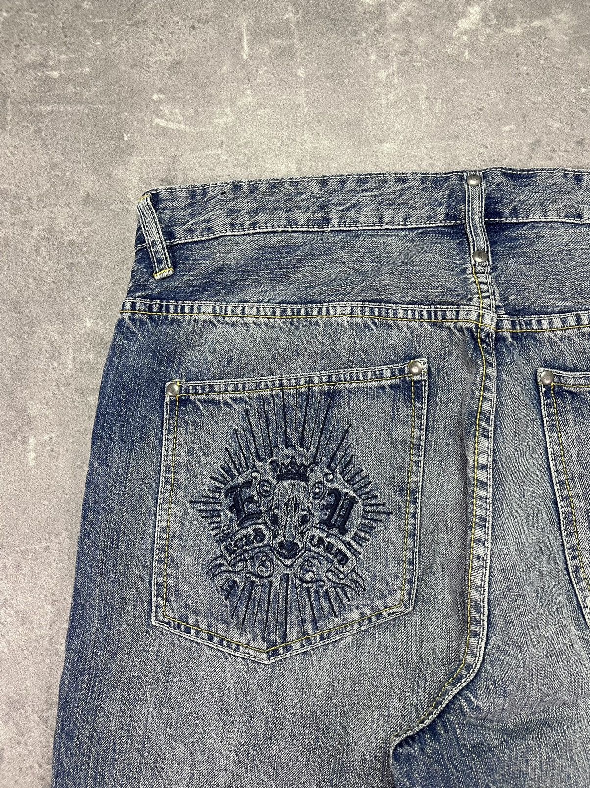 Ecko Unltd. Ecko Unlimited Embroidered Y2K Baggy Fit Denim Jeans 36 Rare Size US 36 / EU 52 - 9 Thumbnail