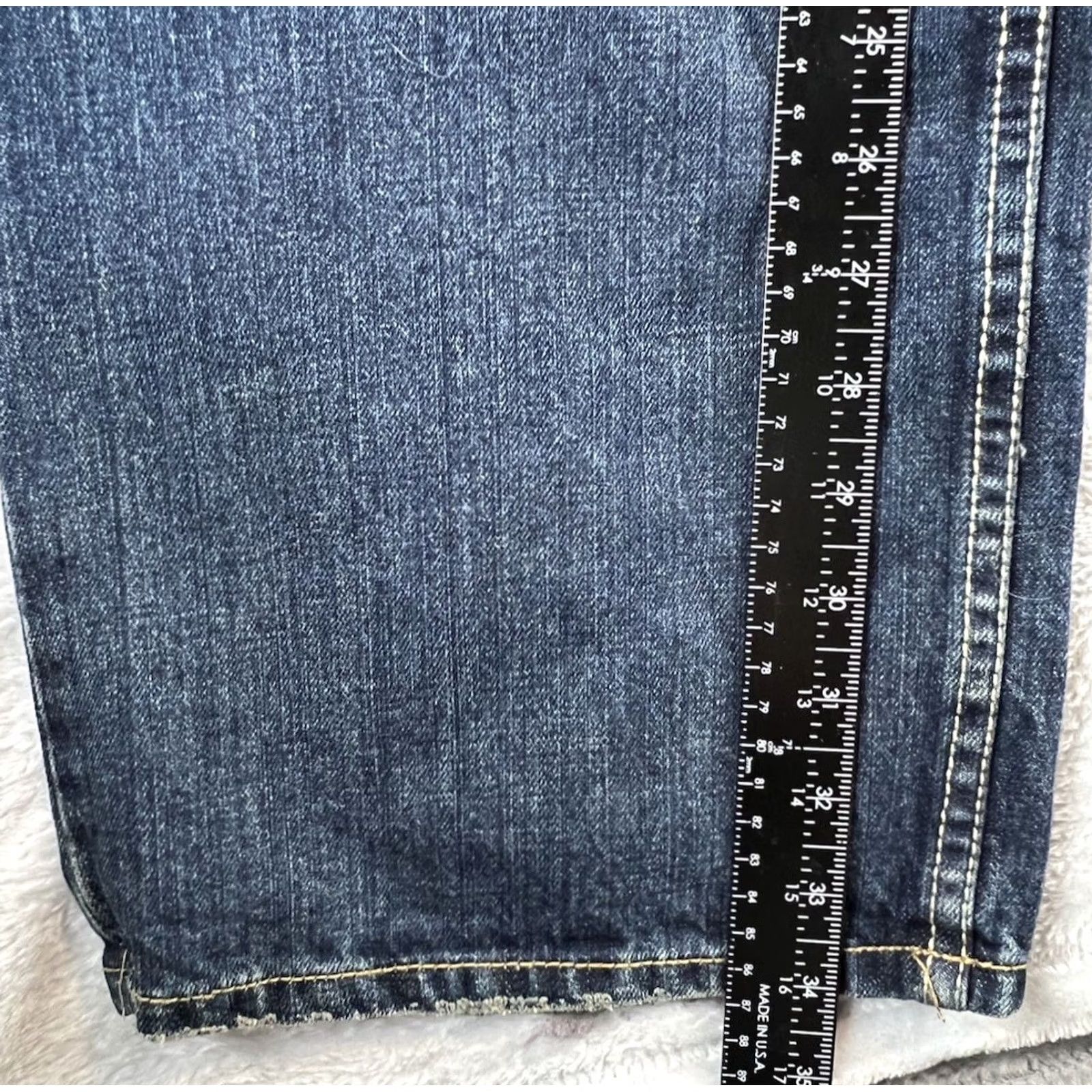 CO Iron Clothing Co Jeans Mens 33x34 Blue Mid Rise Straight Loose Jeans Mens 33 34 Pockets Comfort Men Blue Straight 90s? Size US 33 - 3 Thumbnail