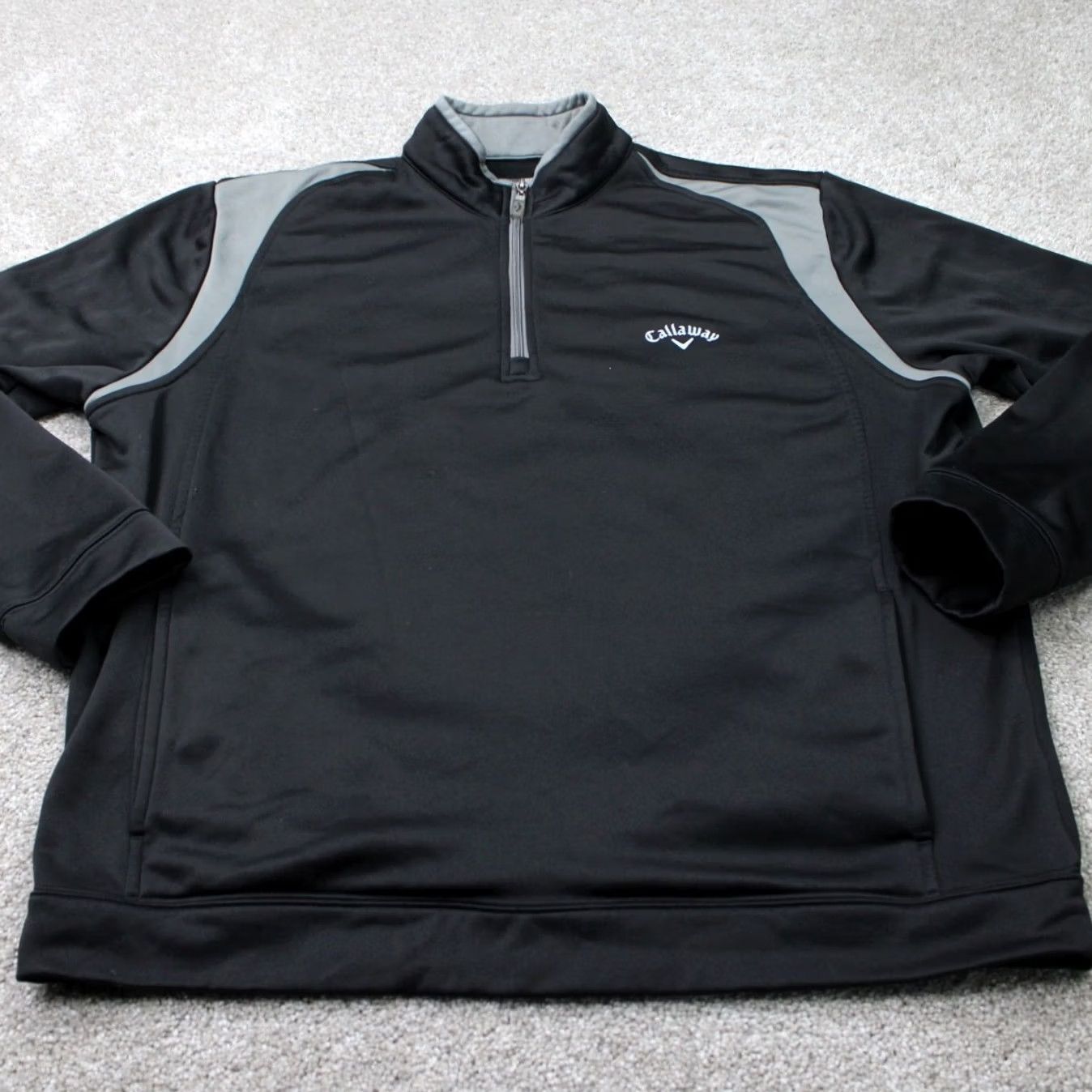 Callaway Callaway Sweatshirt Men Large Black 1/4 Zip Golf Polyester Long Sleeve w/Pockets Size US L / EU 52-54 / 3 - 2 Thumbnail