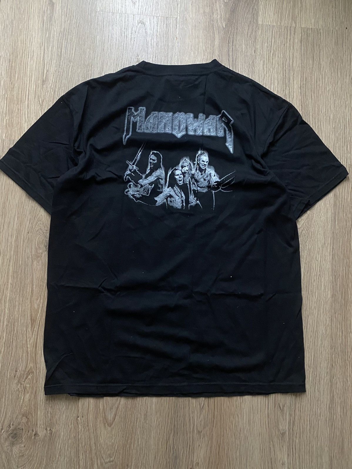 Band Tees × Vintage Vintage 1992 MANOWAR Triumph Of Steel World Tour T-Shirt Size US XL / EU 56 / 4 - 4 Thumbnail
