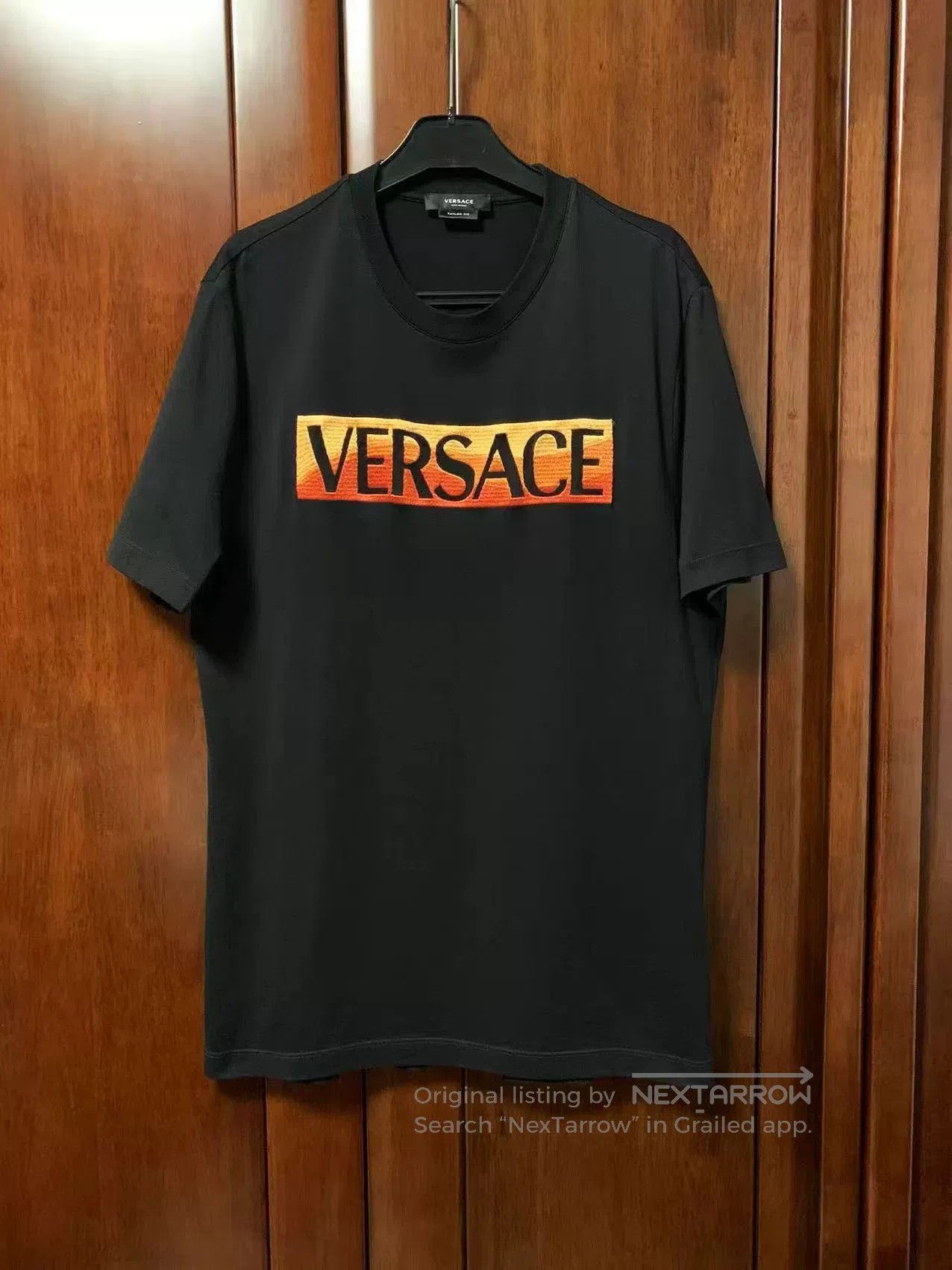 Versace Versace Men's Embroidered Logo T. Size US L / EU 52-54 / 3 - 1 Thumbnail