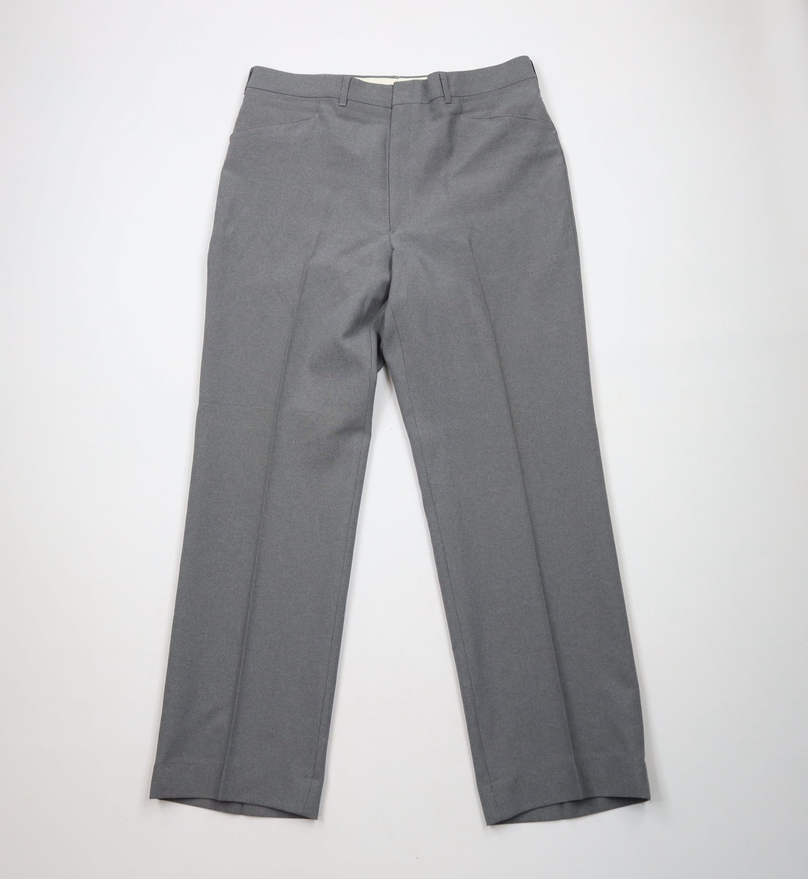 Vintage Vintage 70s Streetwear Wide Leg Chino Pants Heather Gray Size US 36 / EU 52 - 1 Thumbnail