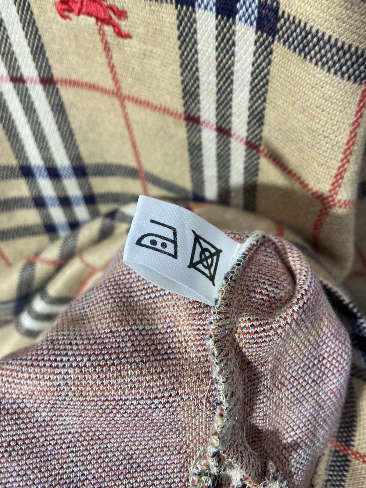 Burberry × Vintage Burberrys Nova Check Polo Shirt Long Sleeve Size M / US 6-8 / IT 42-44 - 5 Thumbnail