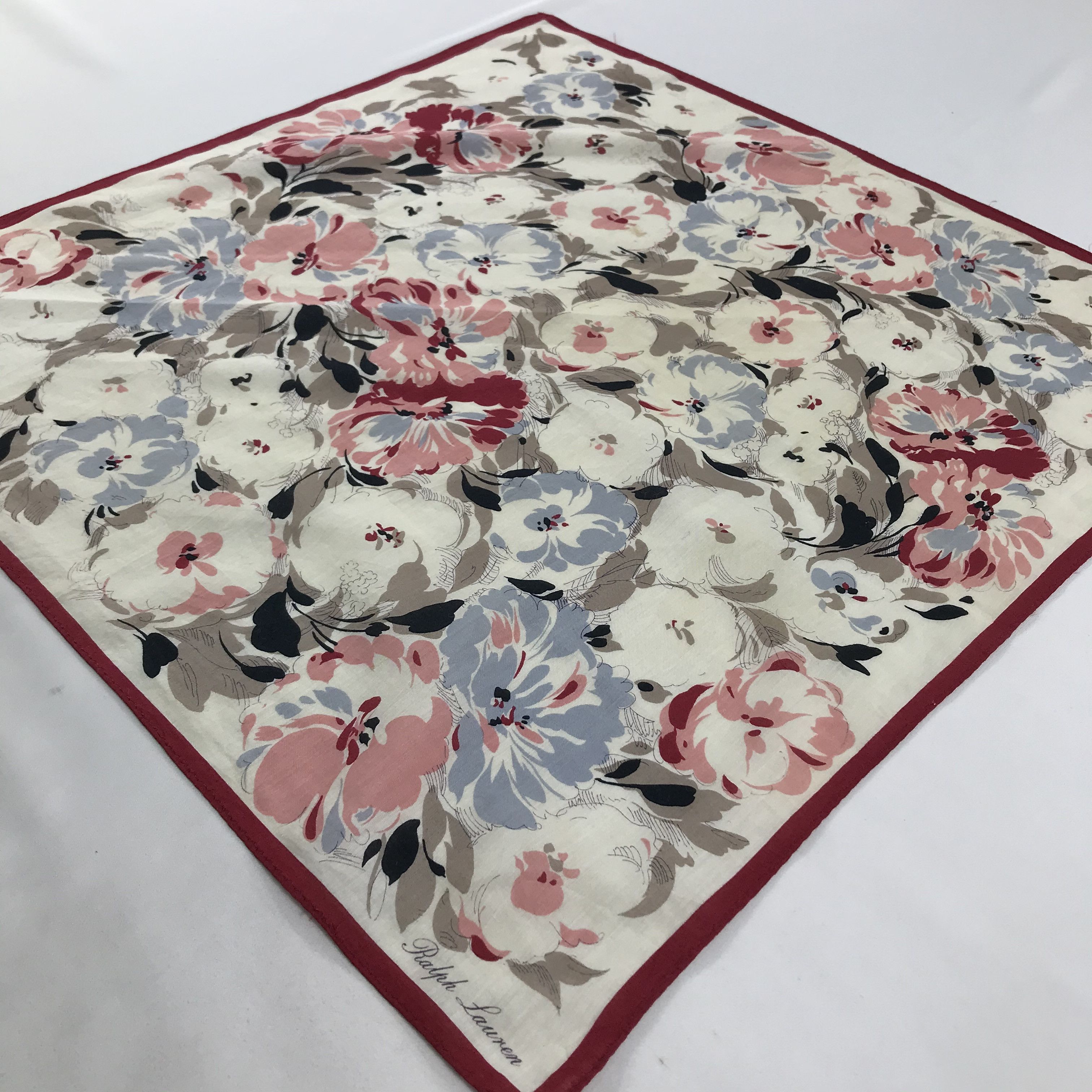 Ralph Lauren × Vintage Ralph Lauren Bandana / Handkerchief / Neckerchief - S1522 Size ONE SIZE - 2 Thumbnail
