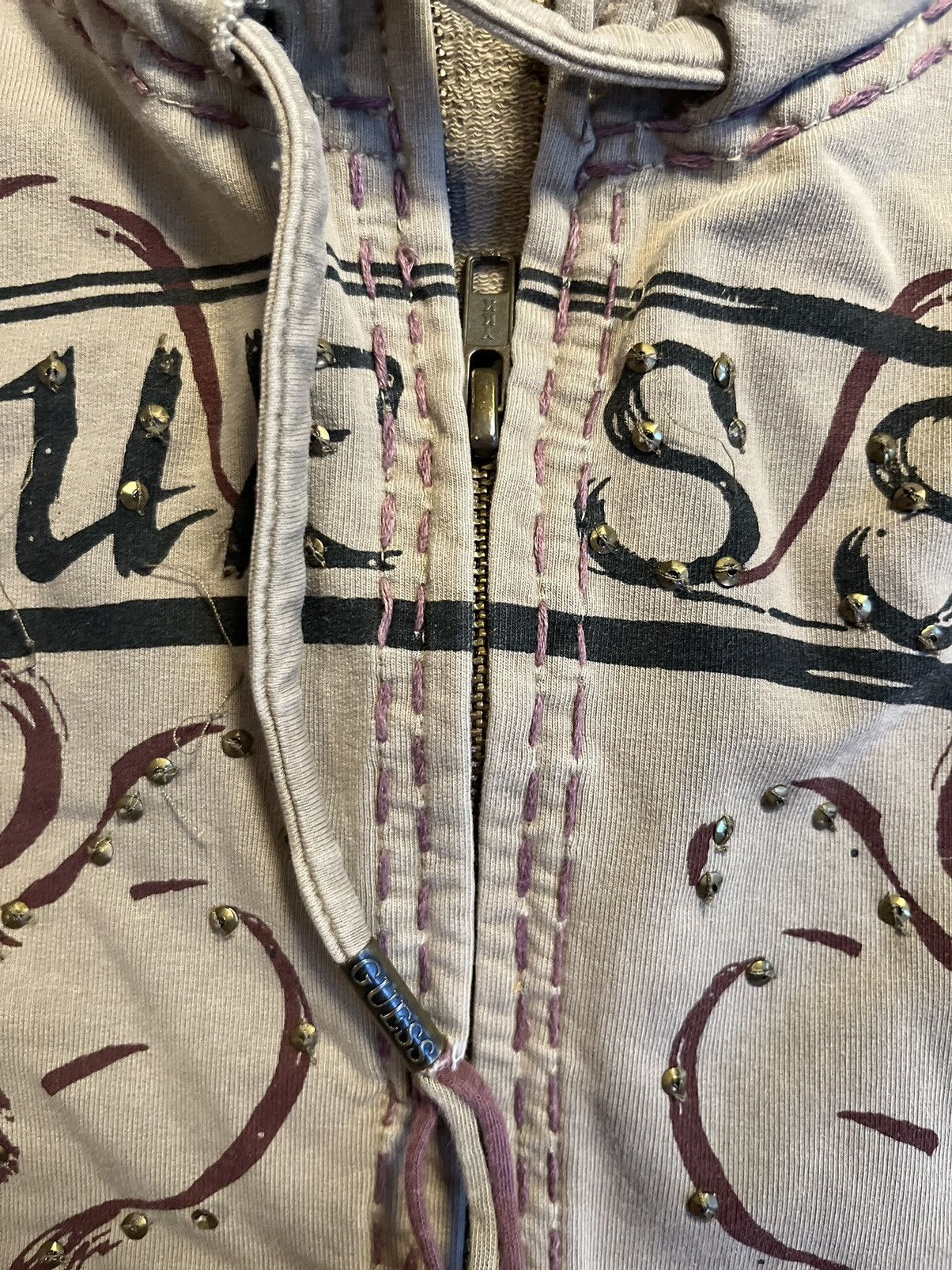 Guess × Japanese Brand Guess Vintage Embroidered Hoodie Size M / US 6-8 / IT 42-44 - 10 Thumbnail