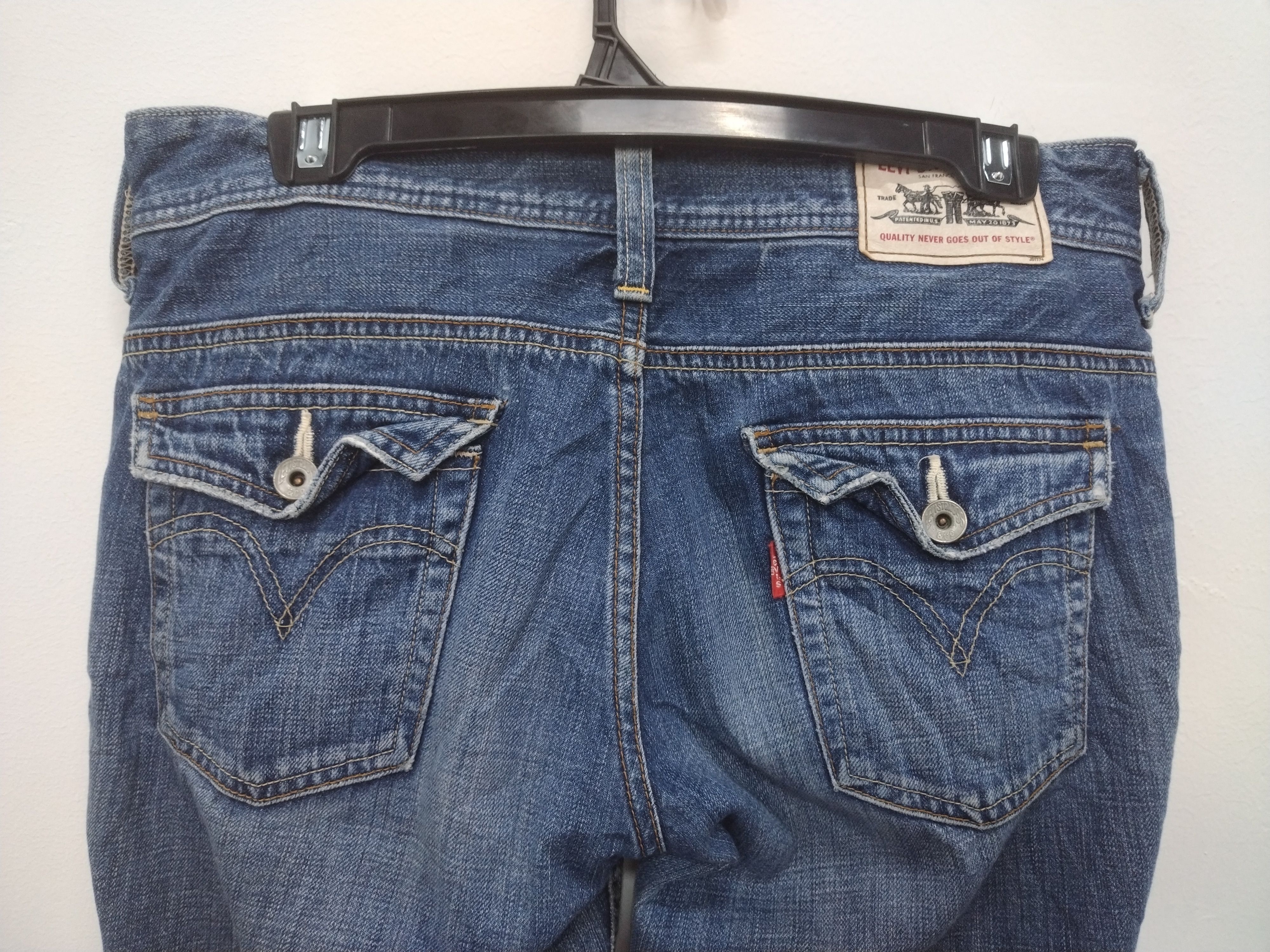 Levi's × Vintage NICE VTG LEVI'S Zipper Flared Denim Nice rare pocket design Size 30" / US 8 / IT 44 - 13 Thumbnail