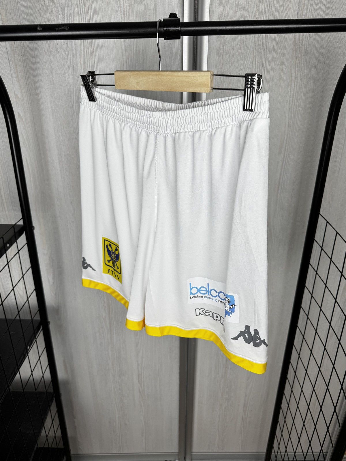 Kappa Kappa Kombat STVV Sint-Truiden match issue soccer shorts M Size US 32 / EU 48 - 6 Thumbnail