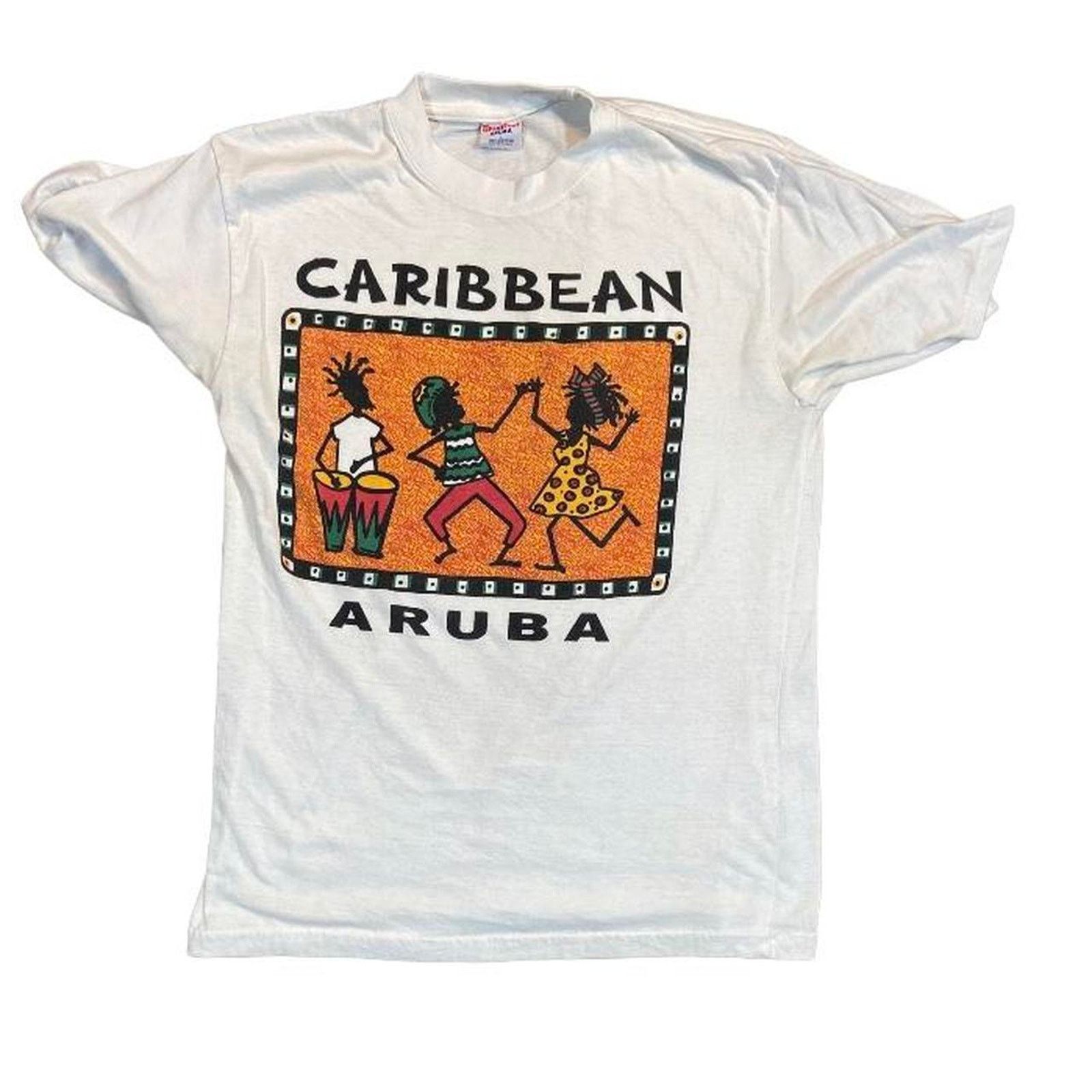 Gildan 90s caribbean aruba tee shirt Size US L / EU 52-54 / 3 - 1 Thumbnail