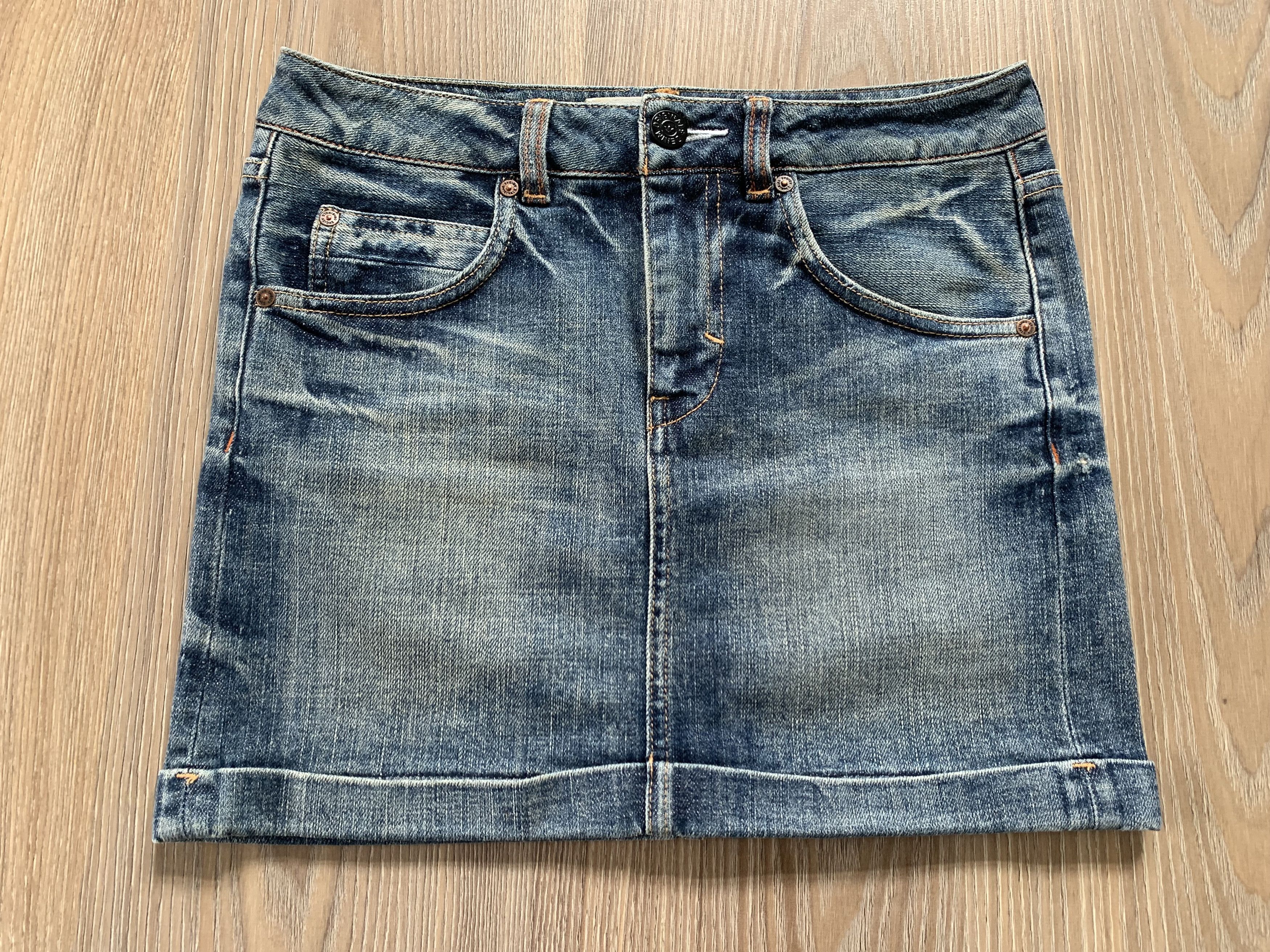 Adidas Women’s Blue Adidas Originals Denim Skirt Size US 30 / EU 46 - 2 Thumbnail