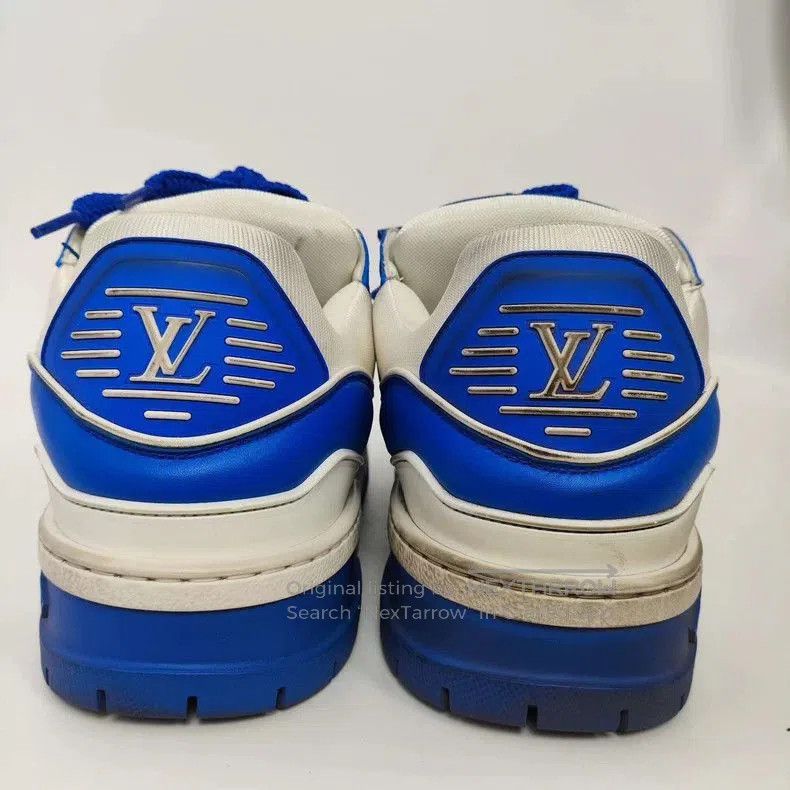 Louis Vuitton LV Blue Lowtop Sneakers Size 11. Size US 11 / EU 44 - 3 Thumbnail