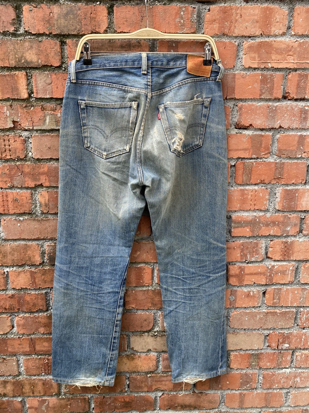 Levi's Vintage Clothing × Vintage W32x29.5 vintage levi's redline distressed damaged denime Size US 32 / EU 48 - 2 Thumbnail
