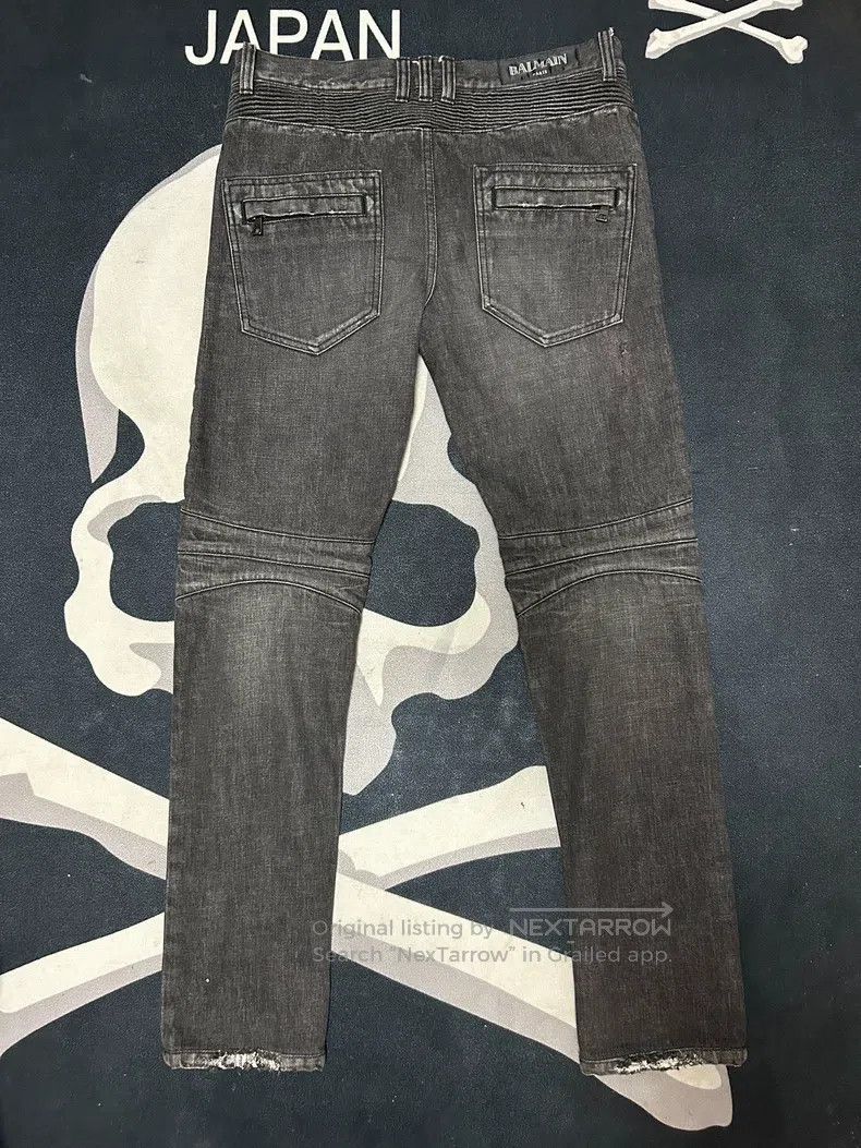 Balmain BALMAIN Biker Jeans Size US 31 - 4 Thumbnail