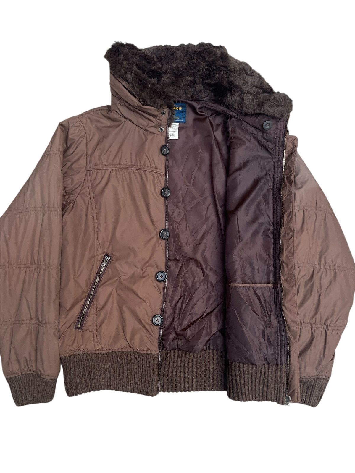 Woolrich Woolen Mills Woolrich Fur Collar Bomber Jacket - Faded Sleeve Size US M / EU 48-50 / 2 - 3 Thumbnail
