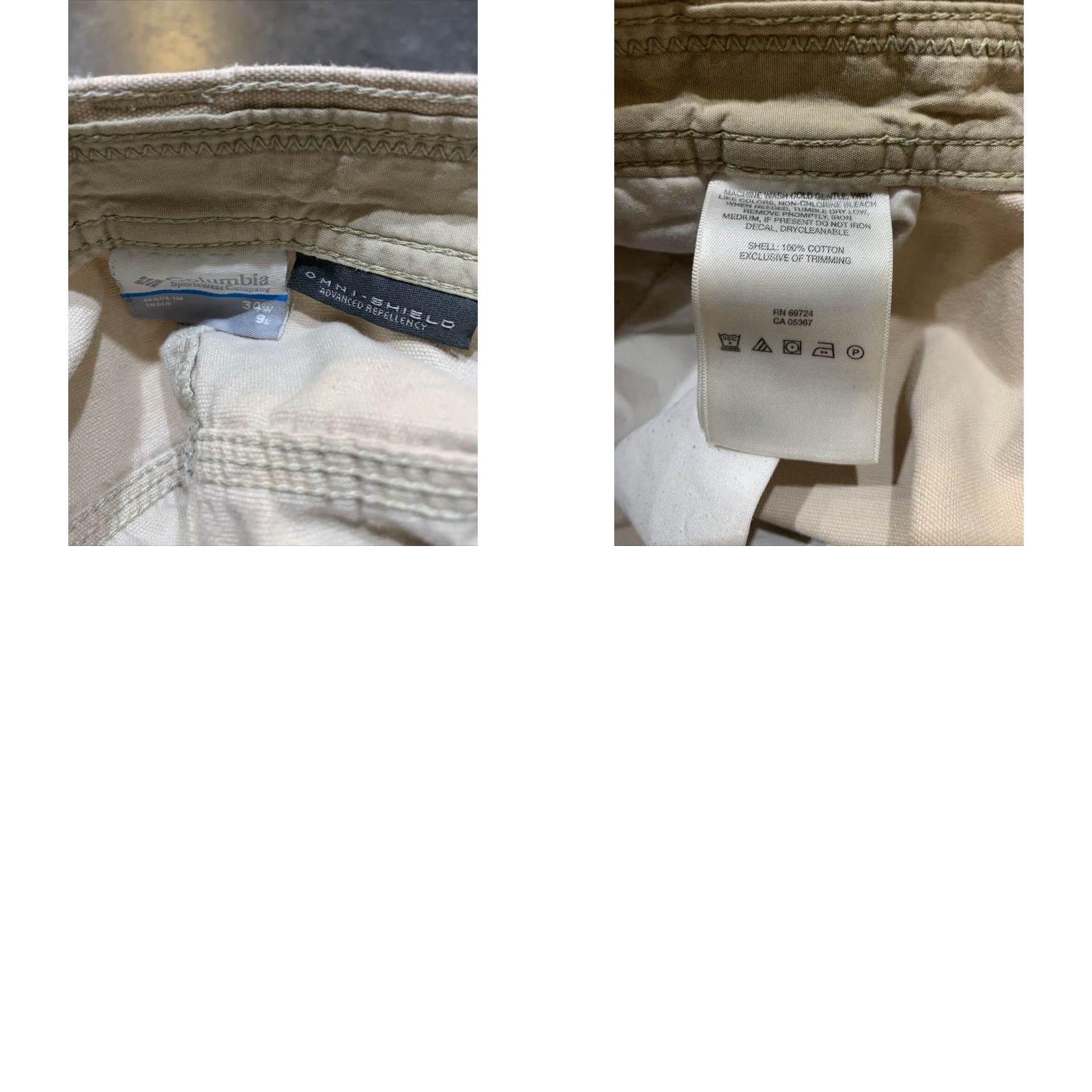 Vintage Columbia Cargo Shorts Men's 34 Khaki Outdoor Casual 5-Pocket Regular Fit Size US 34 / EU 50 - 8 Thumbnail