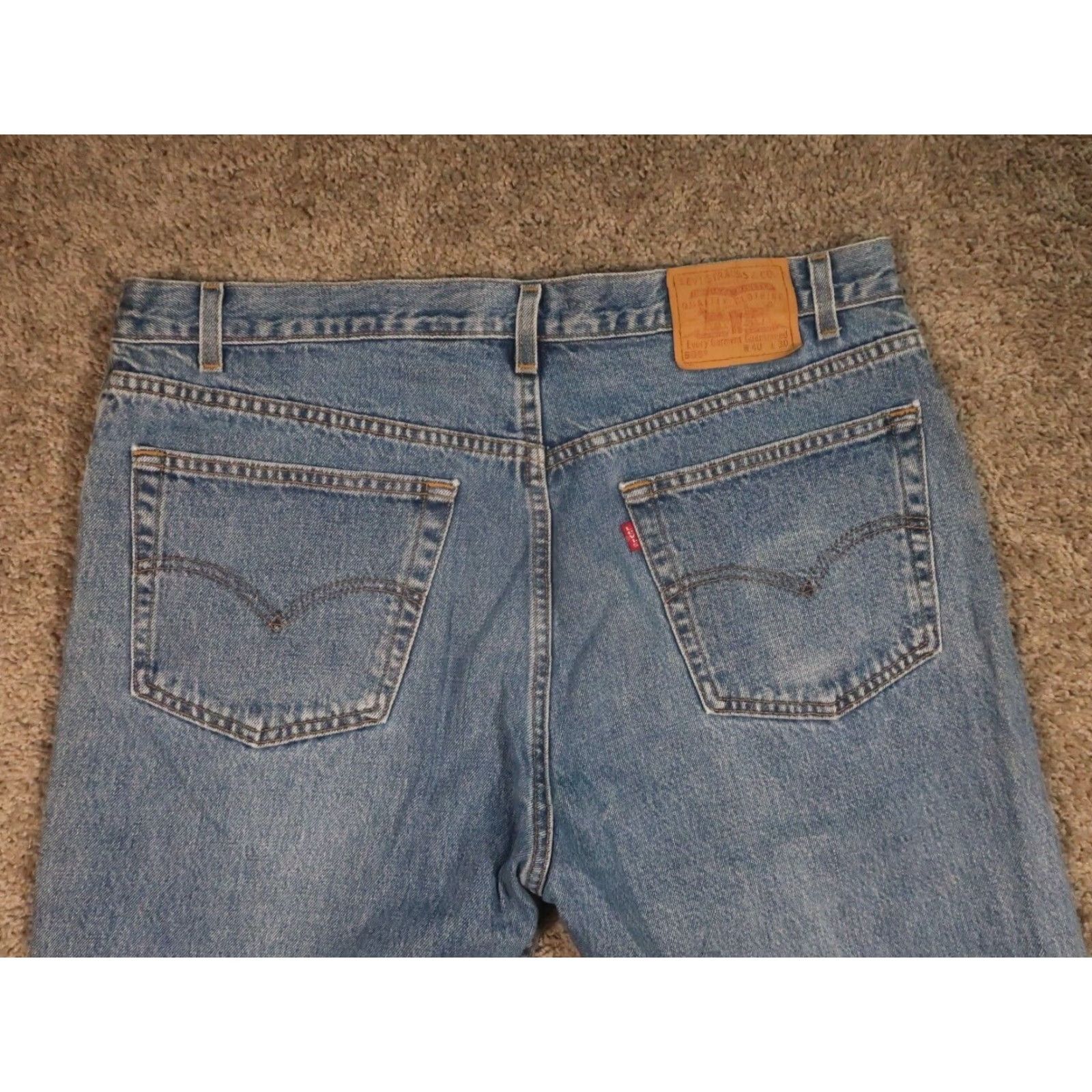 Levi's VINTAGE Levi's 505 Jeans 38x31 Blue Regular Straight 90s Denim 5-Pocket Mens EUC Size US 38 / EU 54 - 4 Thumbnail