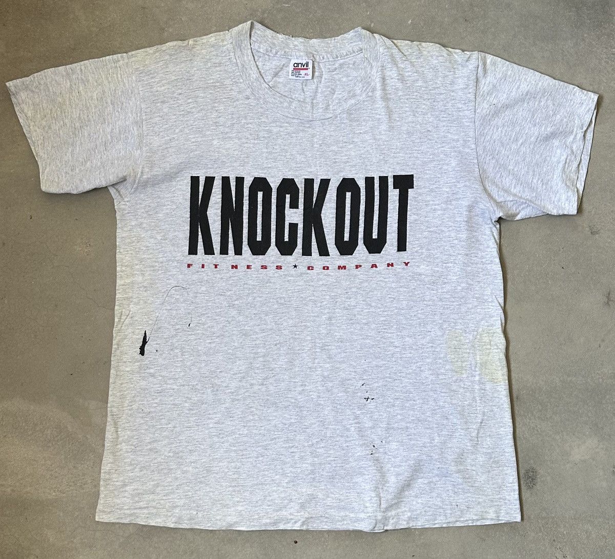 Vintage VINTAGE KNOCKOUT FITNESS COMPANY TEE Size US L / EU 52-54 / 3 - 1 Thumbnail
