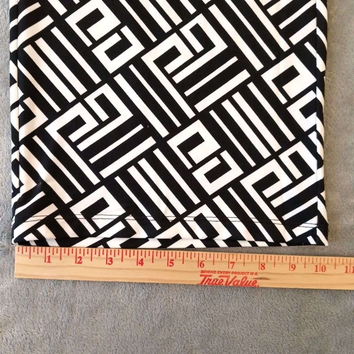 Vintage Nina Leonard Pants Womens XL Black Geometric Pull On Pockets 36x30 Ankle New Size 40" / US 18 - 5 Thumbnail