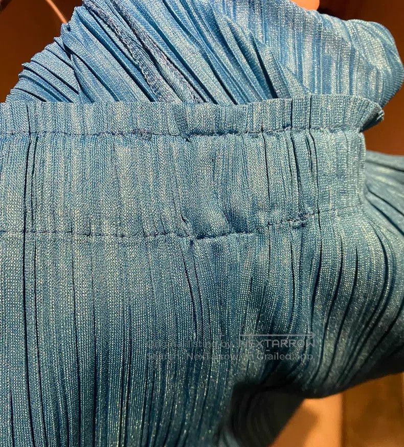 Issey Miyake Issey Miyake size:3 Blue Trousers Size 22" - 4 Thumbnail
