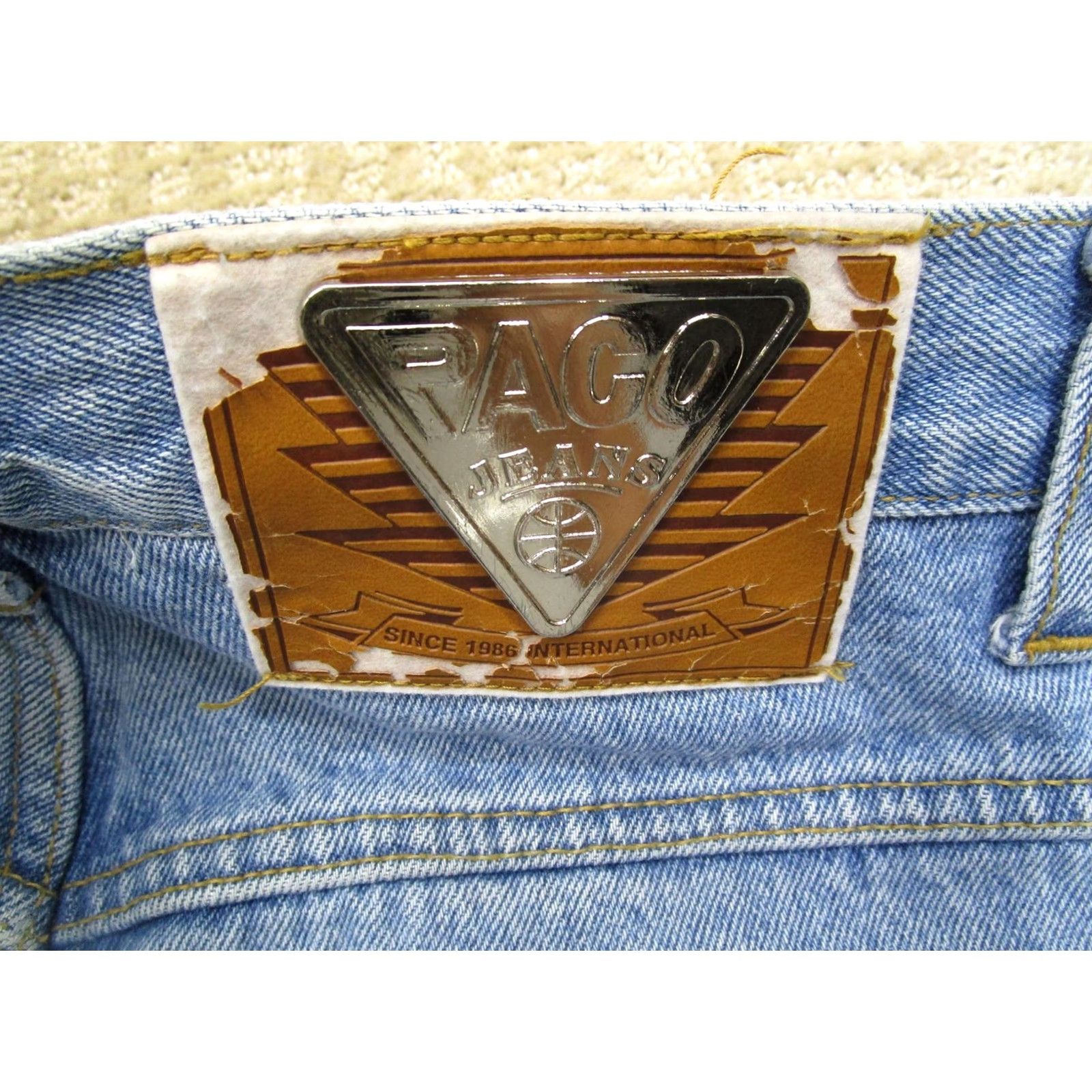 Vintage VINTAGE Paco Jeans Shorts Mens 32 Denim Carpenter Hammer Loop Button Fly 90s Shorts Mens 32 Denim Blue 90s Pacos Grunge Hip Hop Bermuda Pocket Mens Size US 32 / EU 48 - 5 Thumbnail