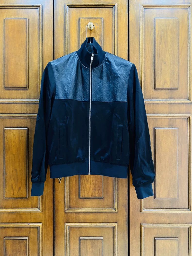 Versace Versace Leather Paneled Bomber Jacket - dmc Size US M / EU 48-50 / 2 - 1 Thumbnail