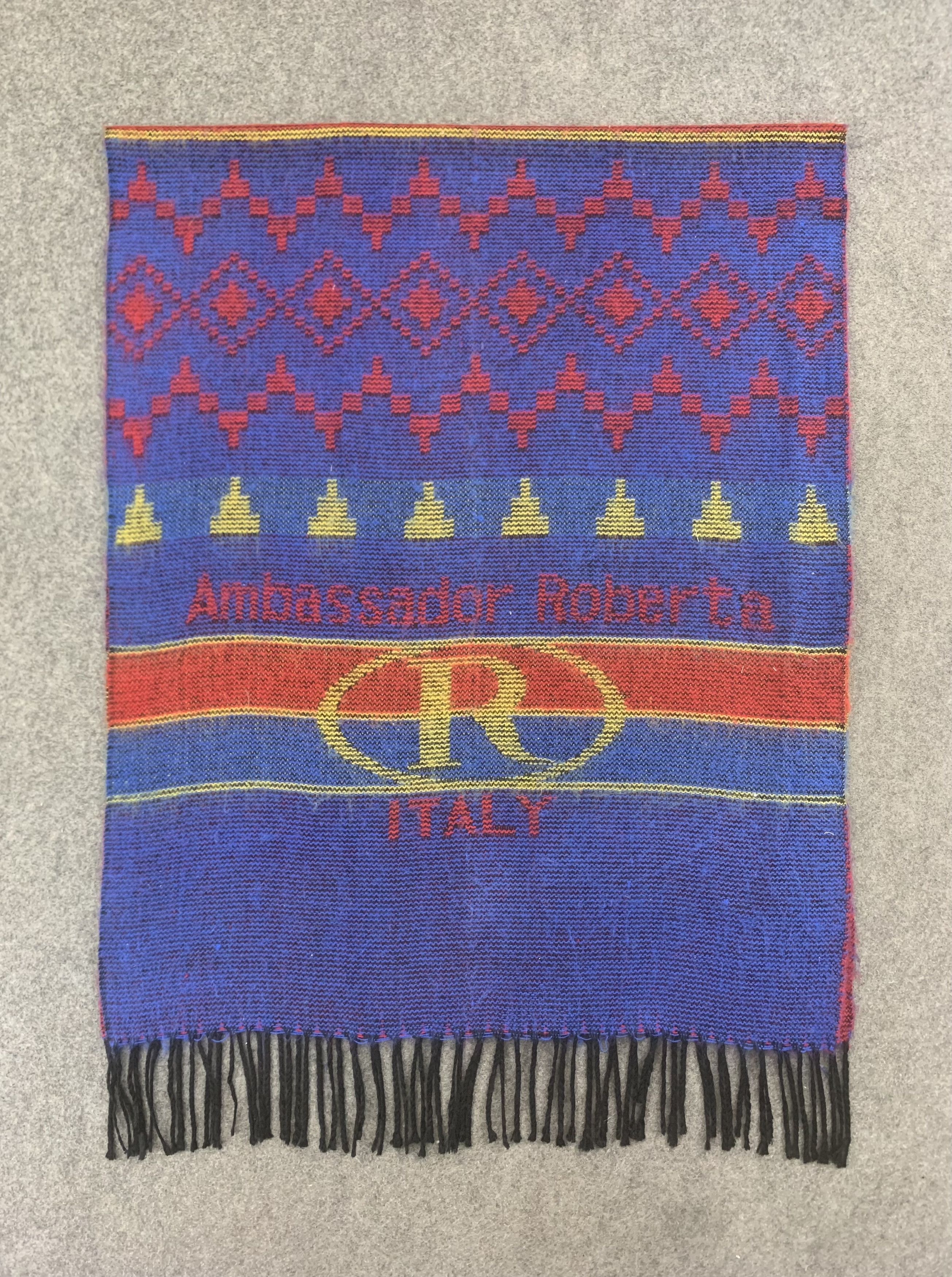 Vintage Ambassador Roberta Scarf Wool Muffler Neck Wrap BL9253 Size ONE SIZE - 2 Thumbnail