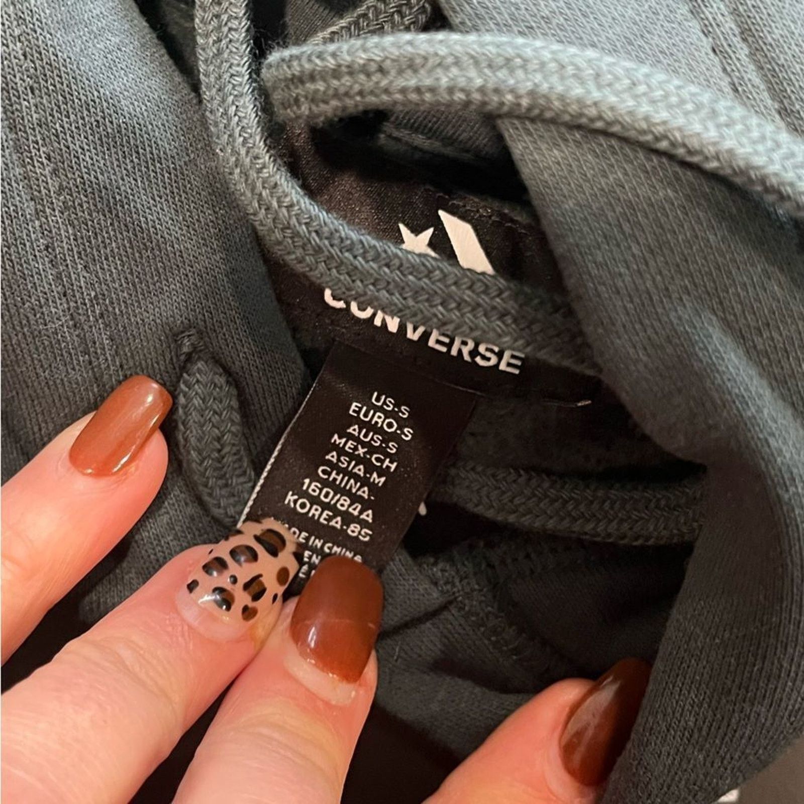 Converse NWT Converse Womens Chevron Star Logo Hoodie Black - Size S Size S / US 4 / IT 40 - 4 Thumbnail