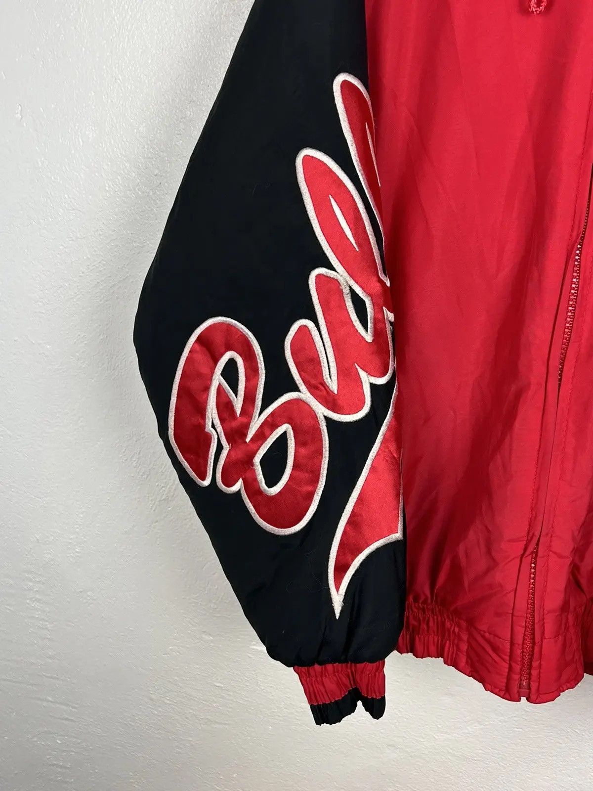 Logo Athletic 90s Vintage Logo Athletic Chicago Bulls Rare Zippered Jacket Size US L / EU 52-54 / 3 - 3 Thumbnail